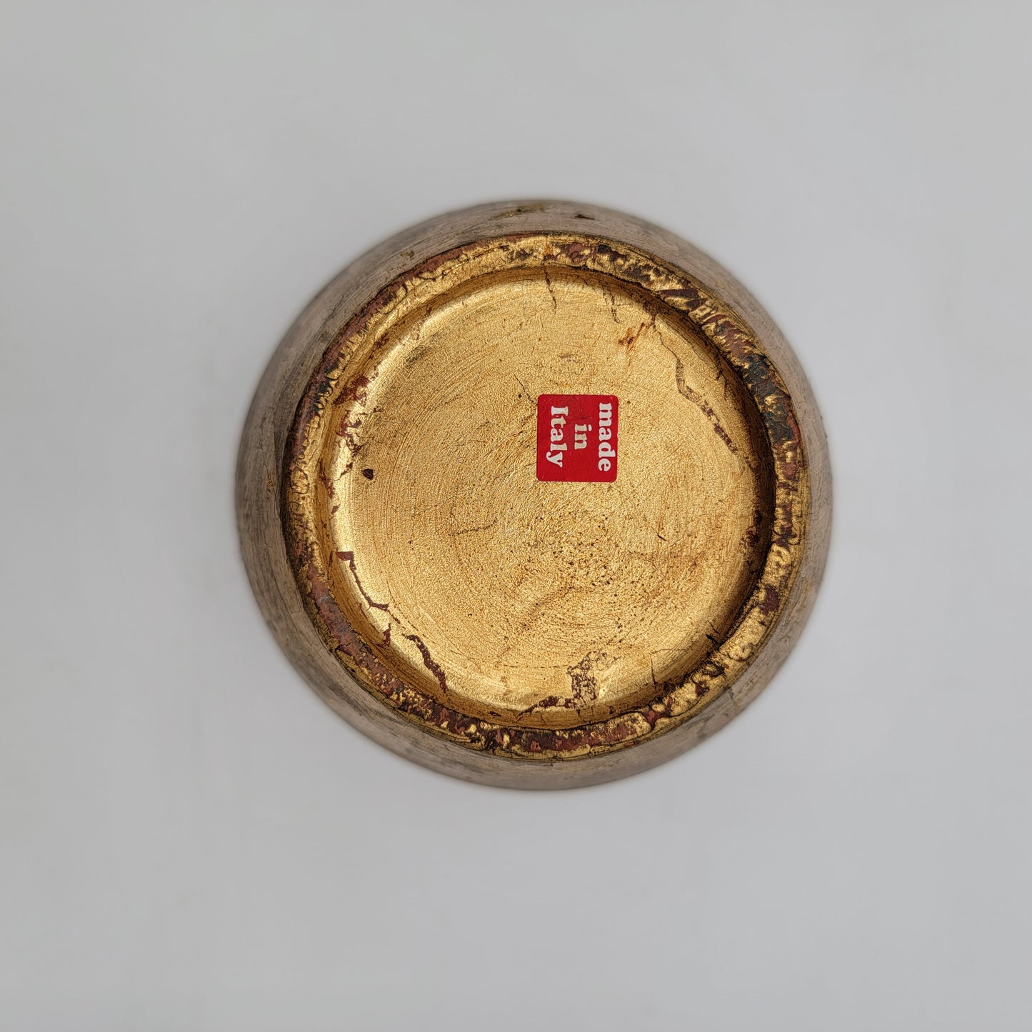 Italian Gold Florentine Pottery Vase