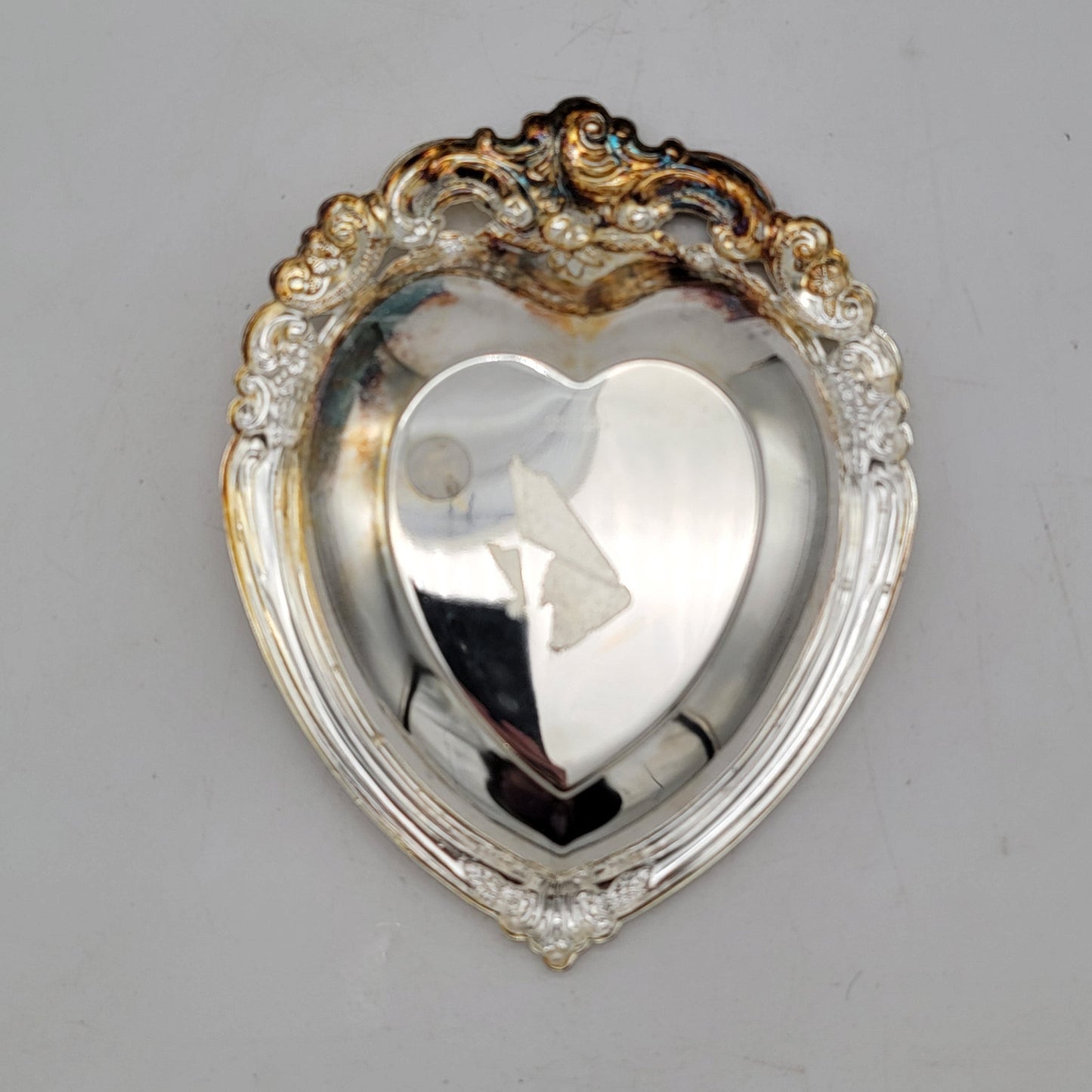 Godinger Heart Silverplate Dish