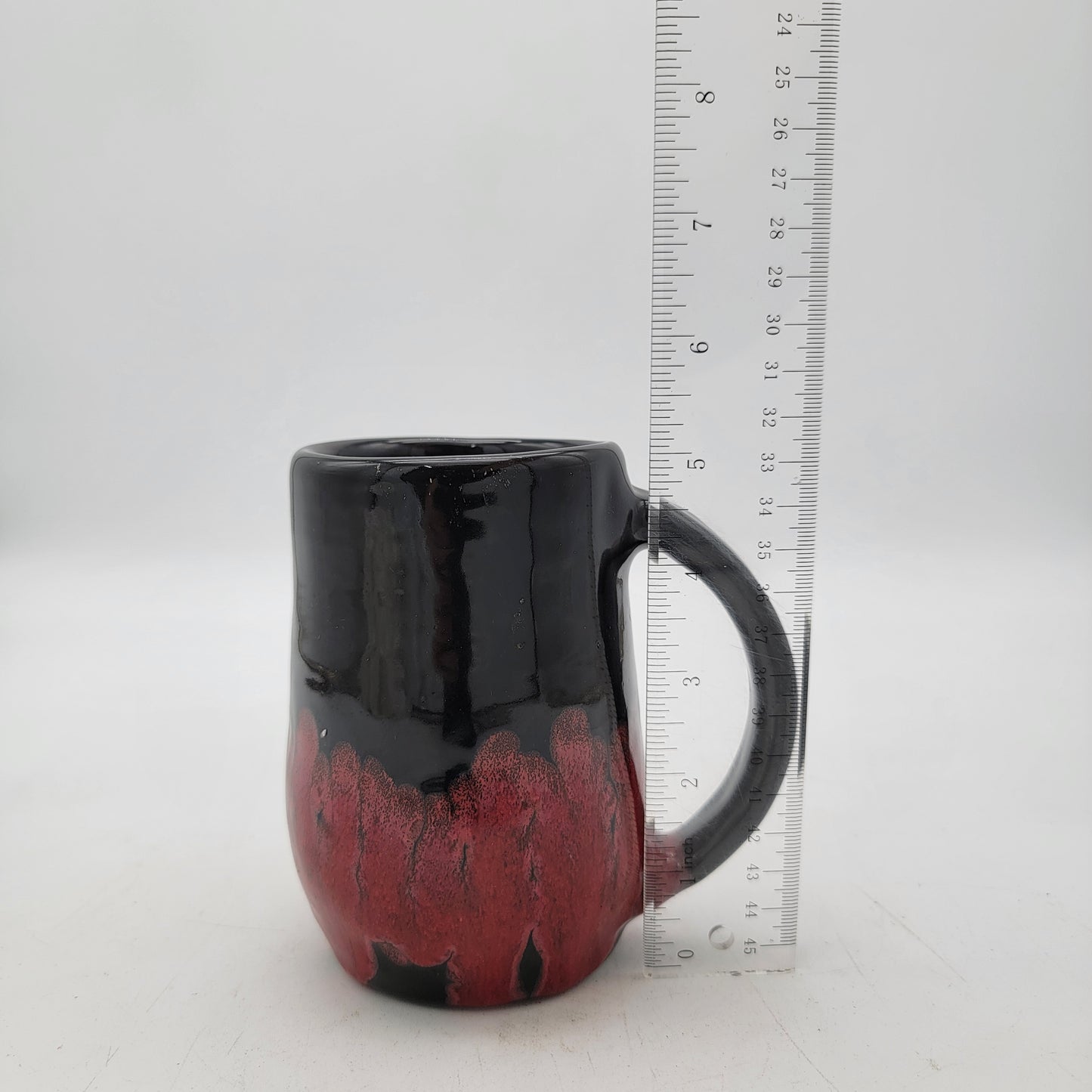 Red Drip Glaze Pottery Mug