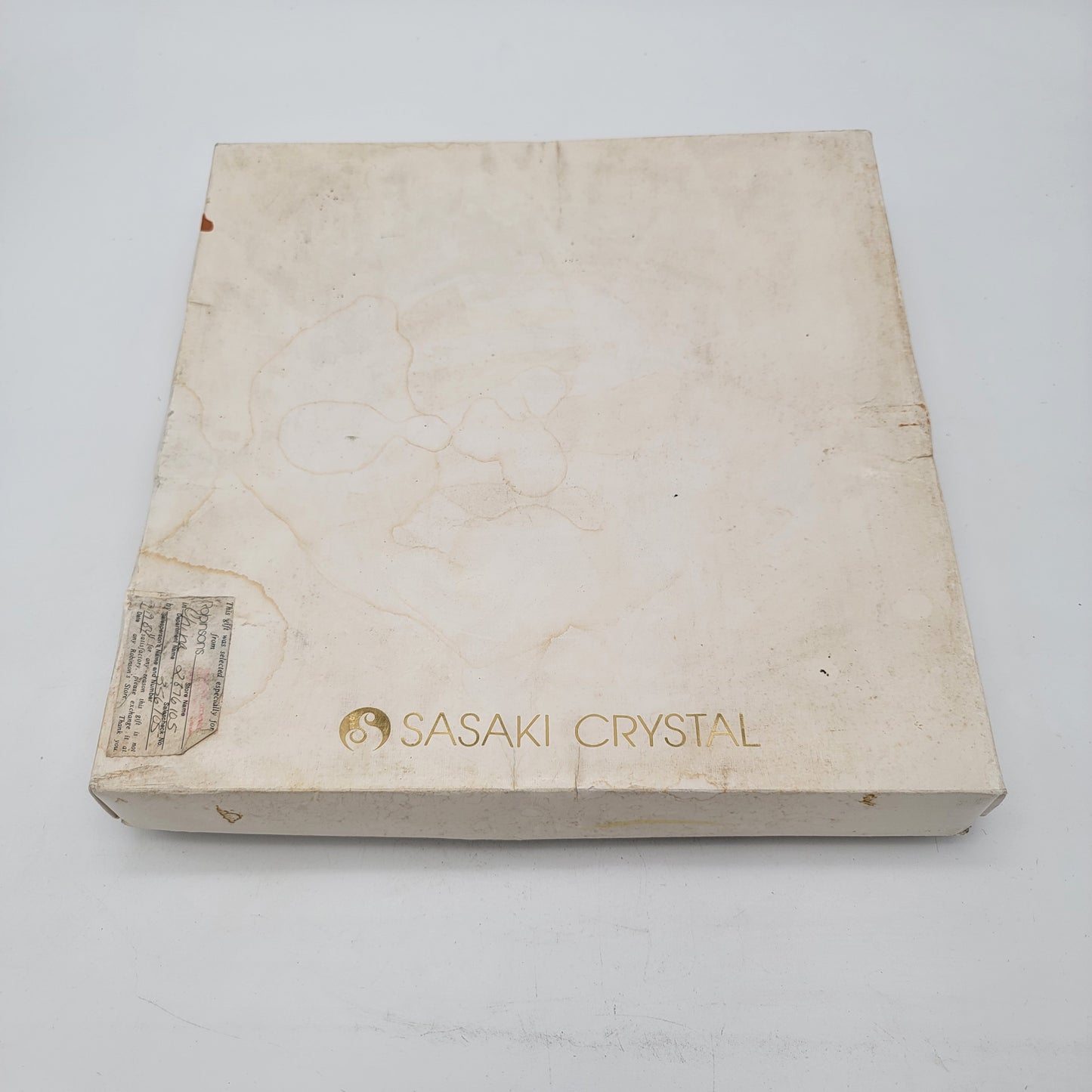 Sasaki Crystal Etched Plate Flying BIrds