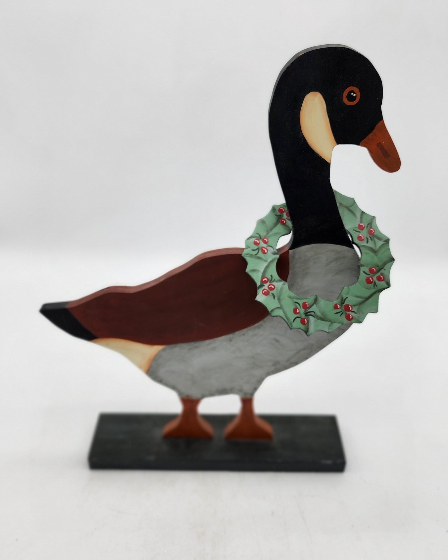Large Wood Canadian Goose Stand Up