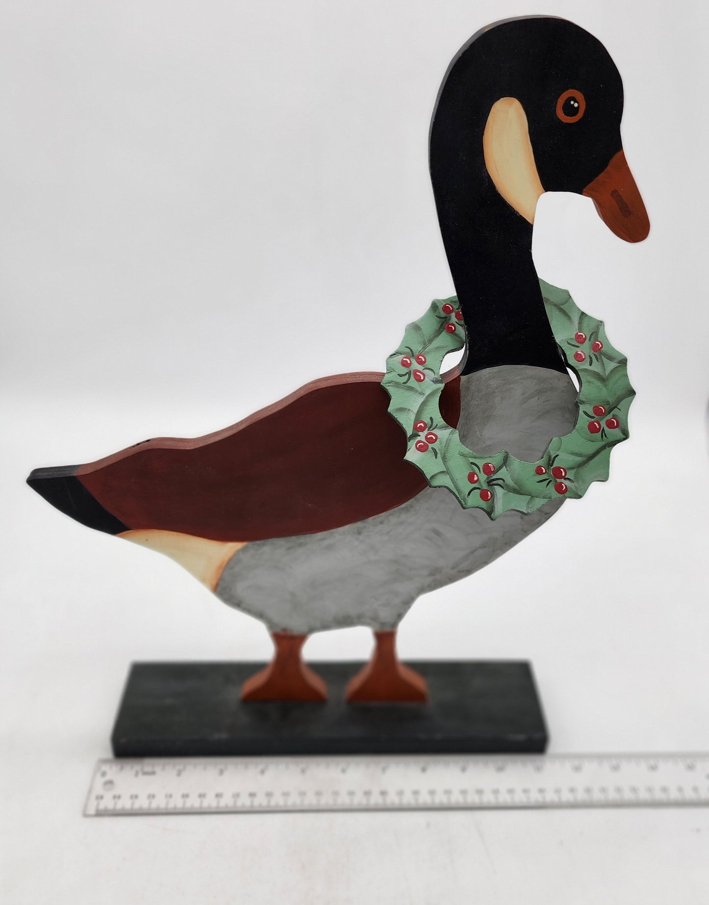 Large Wood Canadian Goose Stand Up