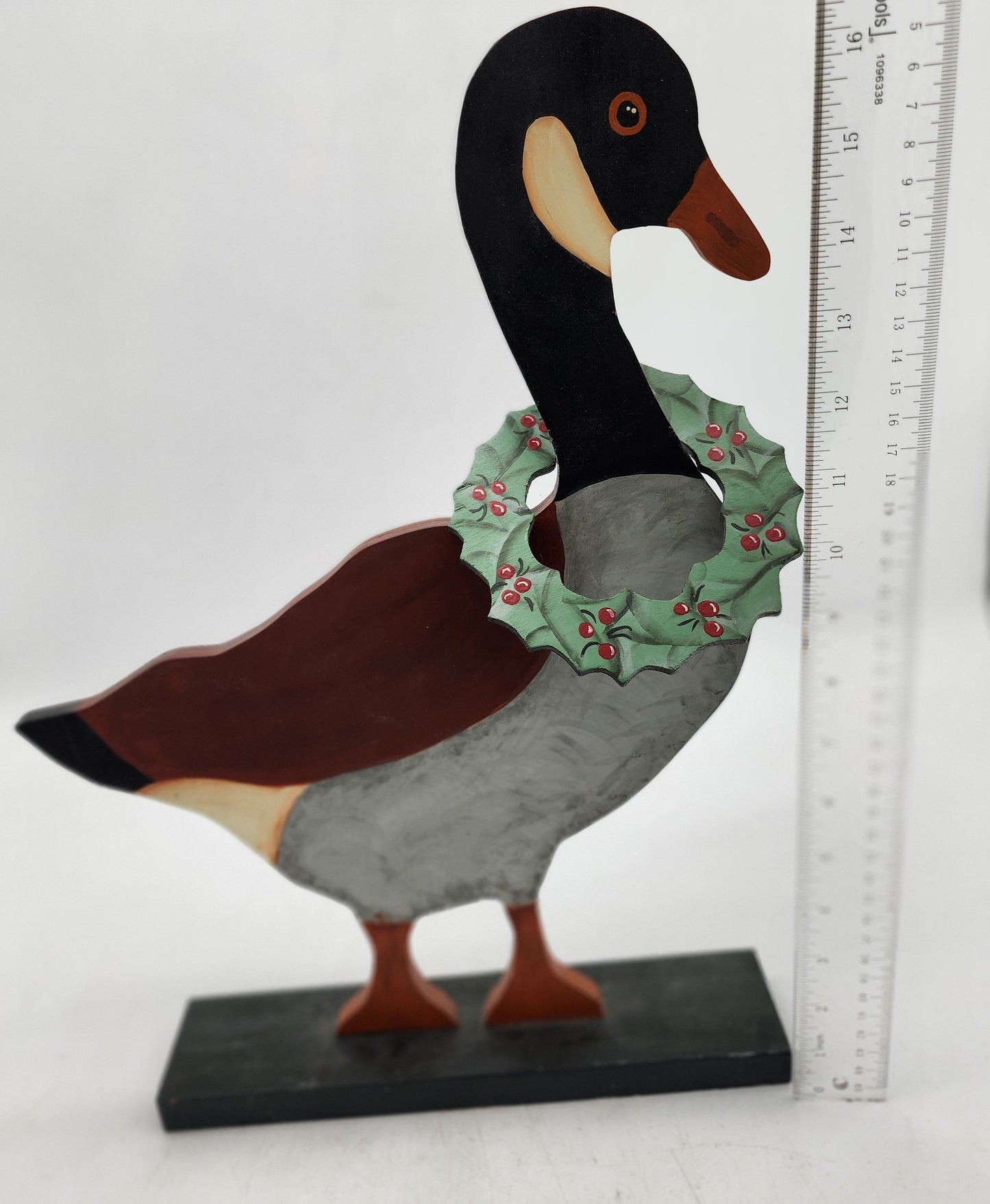 Large Wood Canadian Goose Stand Up