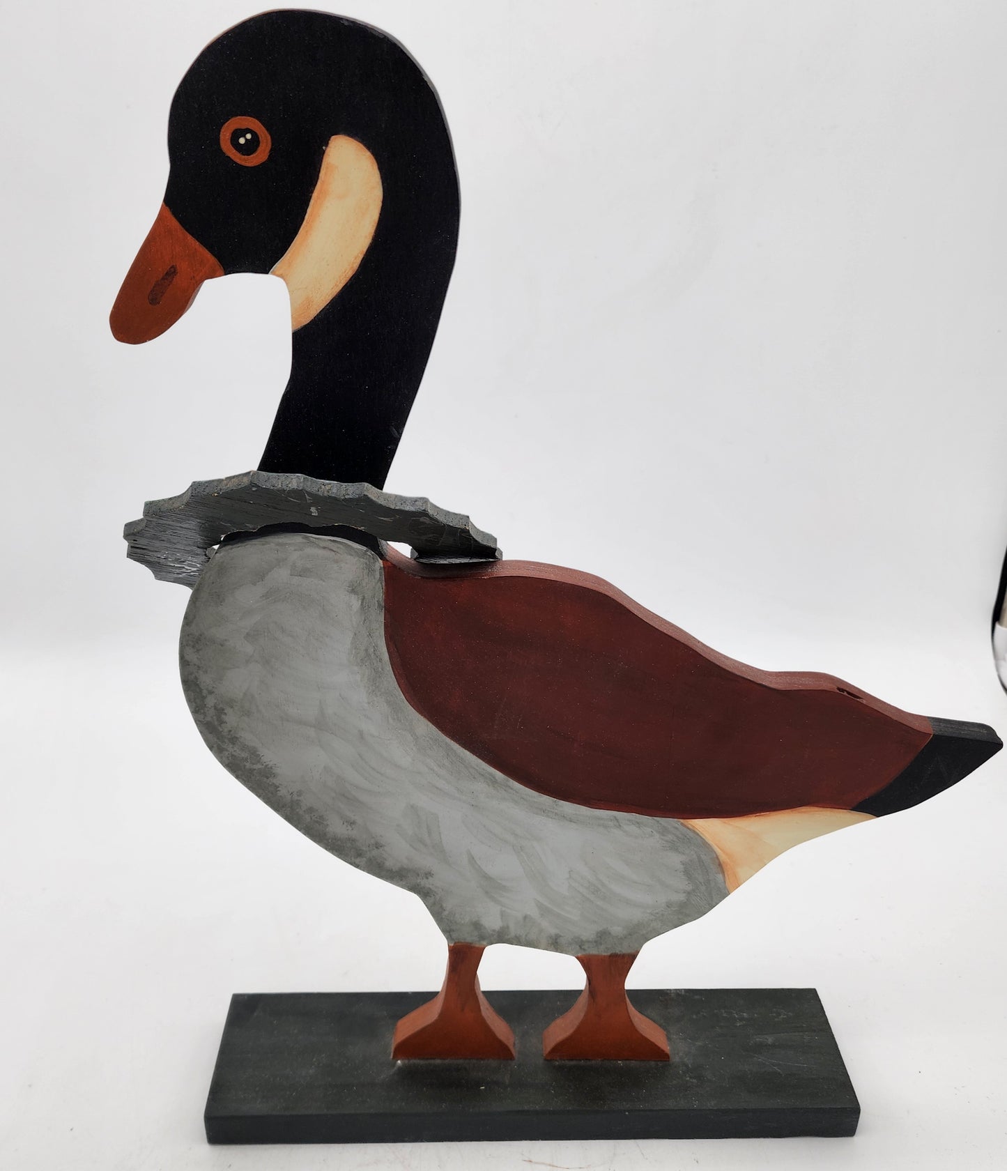 Large Wood Canadian Goose Stand Up