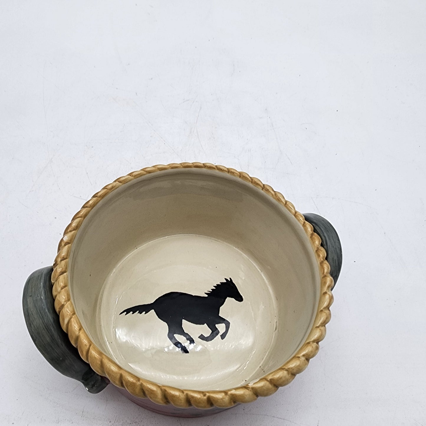 Pair of Sonoma Happy Trails Bowls with Running Horses