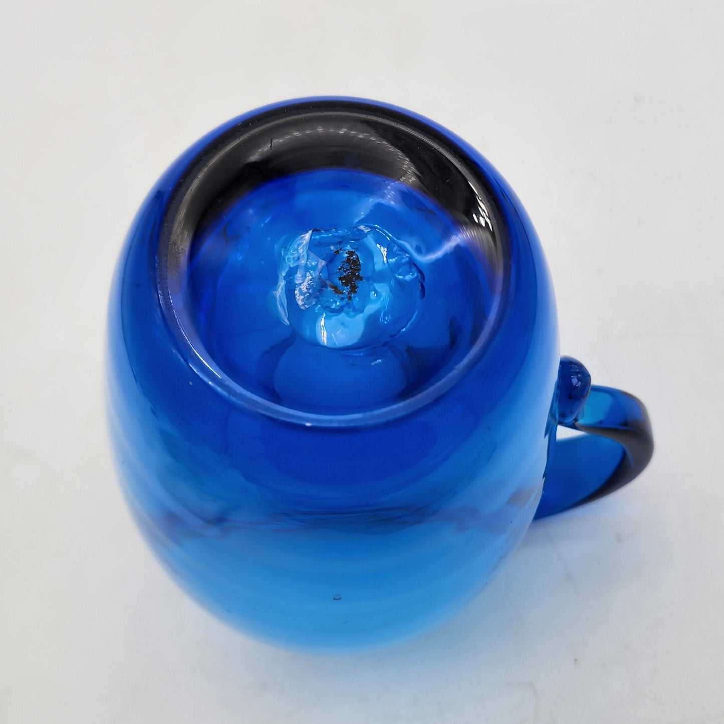 Blenko Glass Turquoise Blue Pitcher