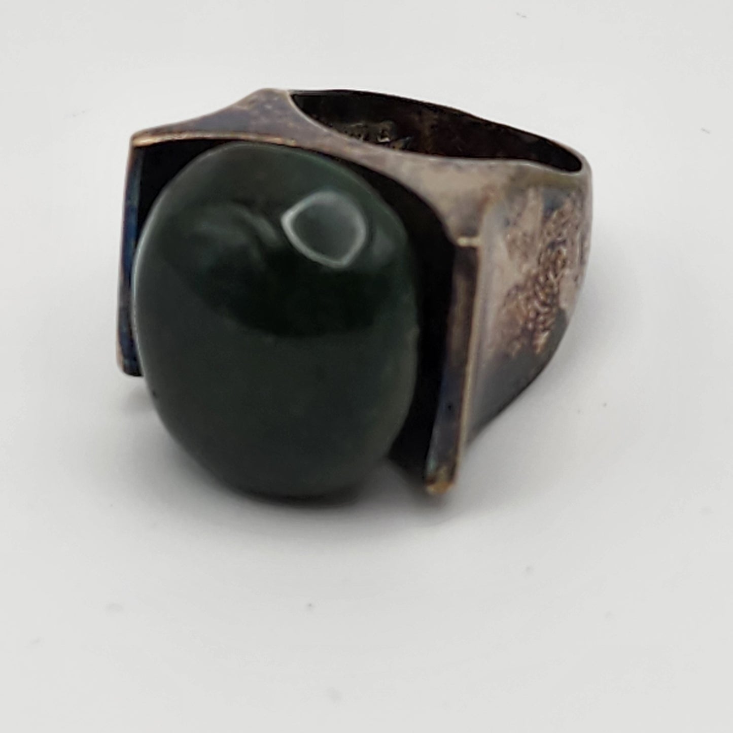925 Sterling Silver S Paliu Spain Bloodstone Stone Ring Size 4.5