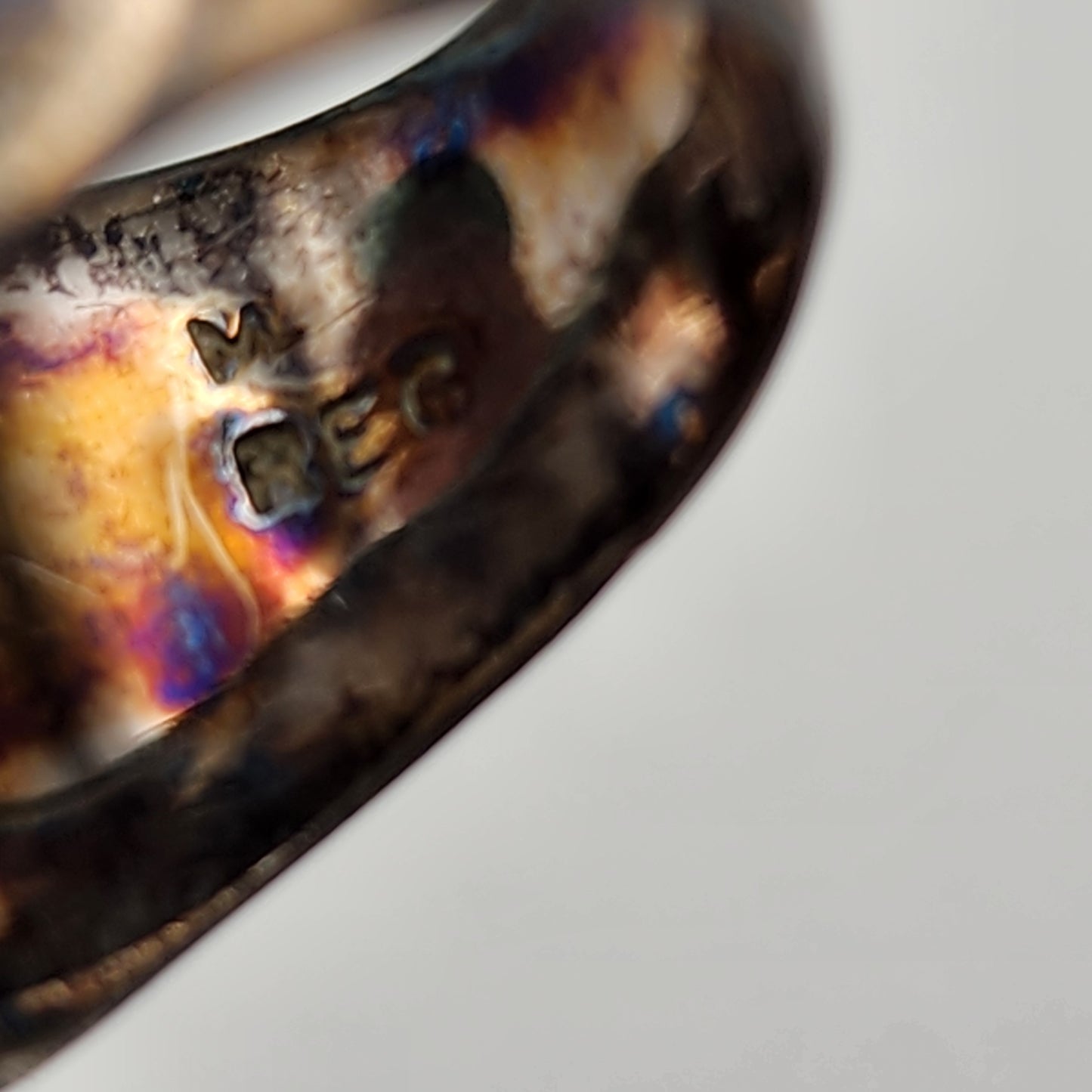 925 Sterling Silver S Paliu Spain Bloodstone Stone Ring Size 4.5