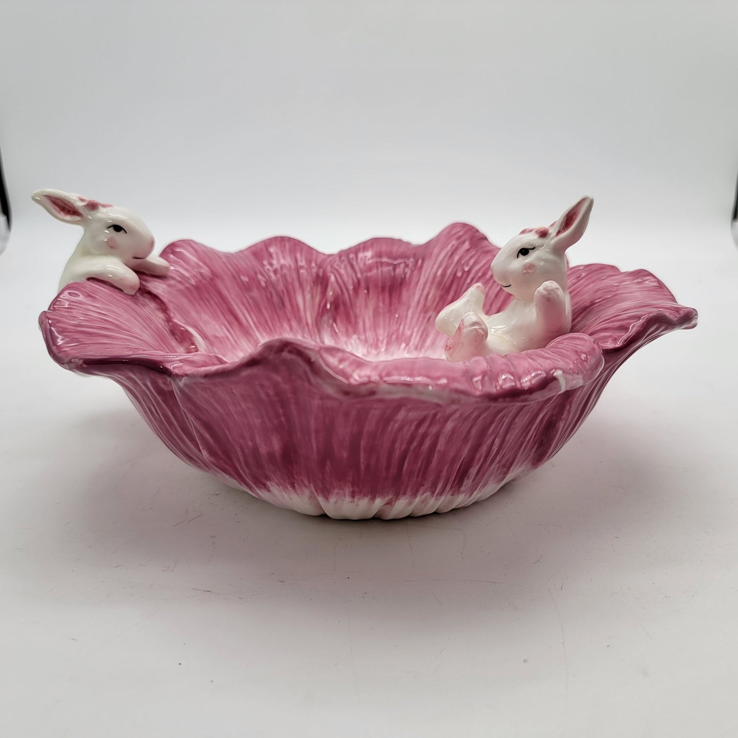 Bunnies Flower Bowl Signature Home Collection