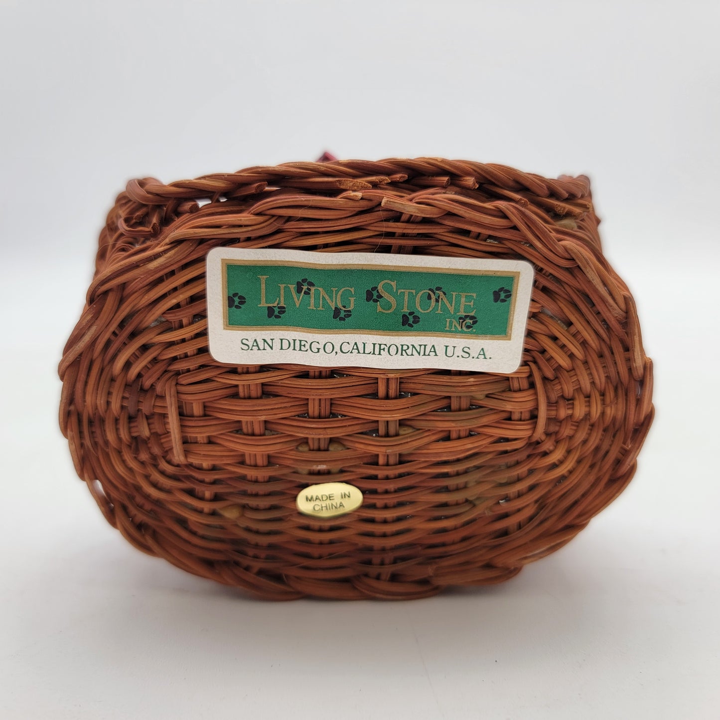 Living Stone German Shepherd Puppies in a Basket
