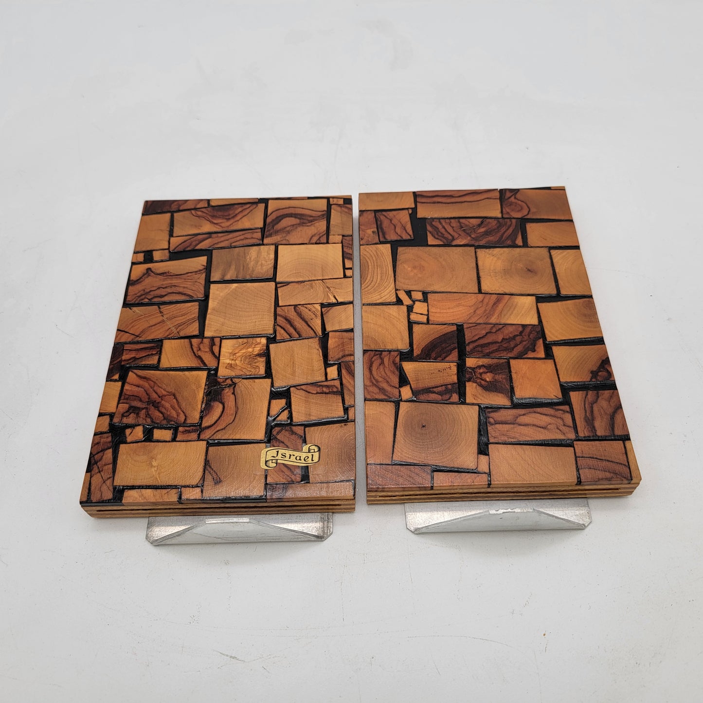Judaica Olive Wood Bookends