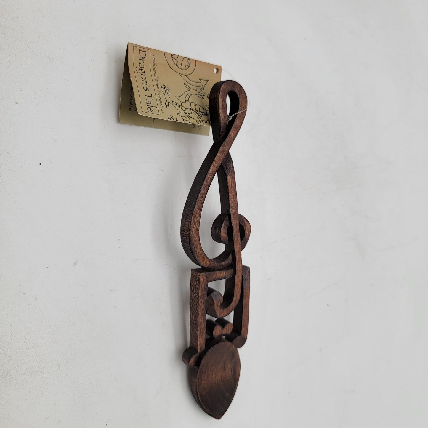 Wooden Musical Theme Welsh Love Spoon