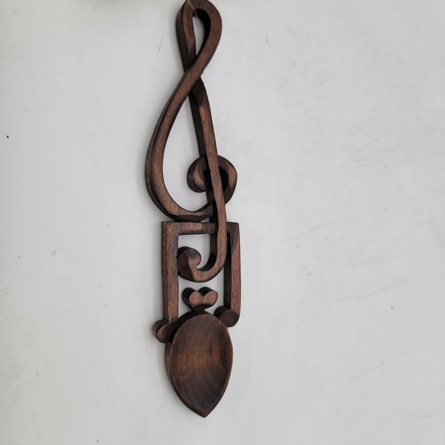 Wooden Musical Theme Welsh Love Spoon