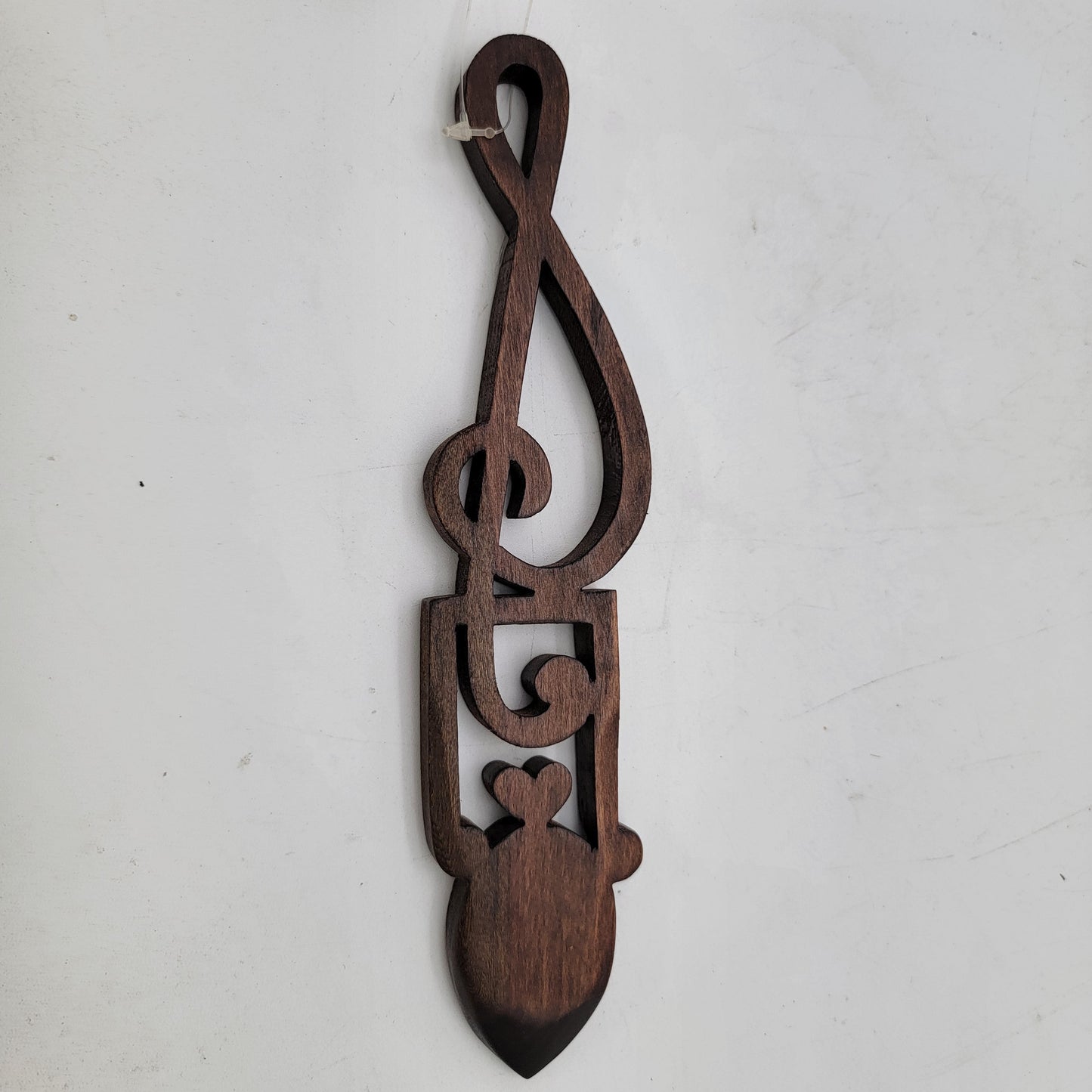 Wooden Musical Theme Welsh Love Spoon