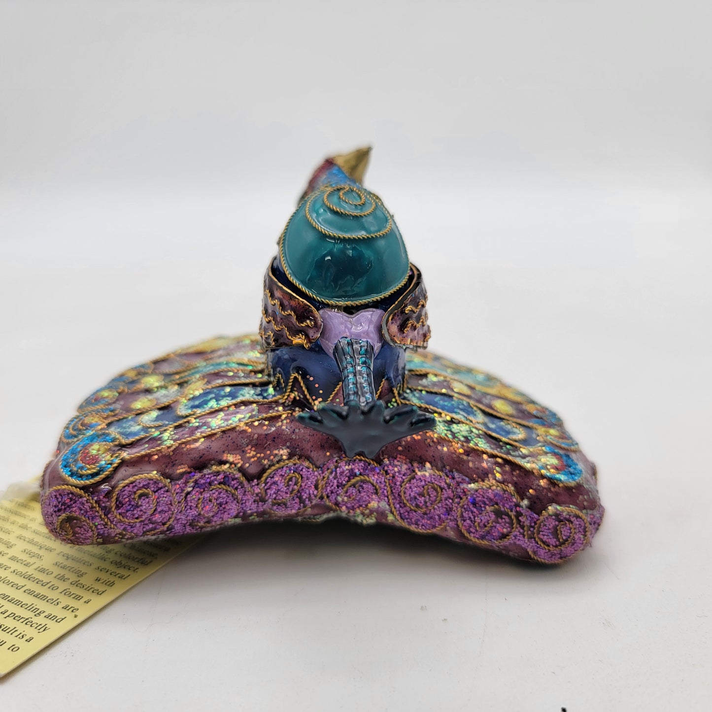 Sparkling Cloisonne Peacock Ornament