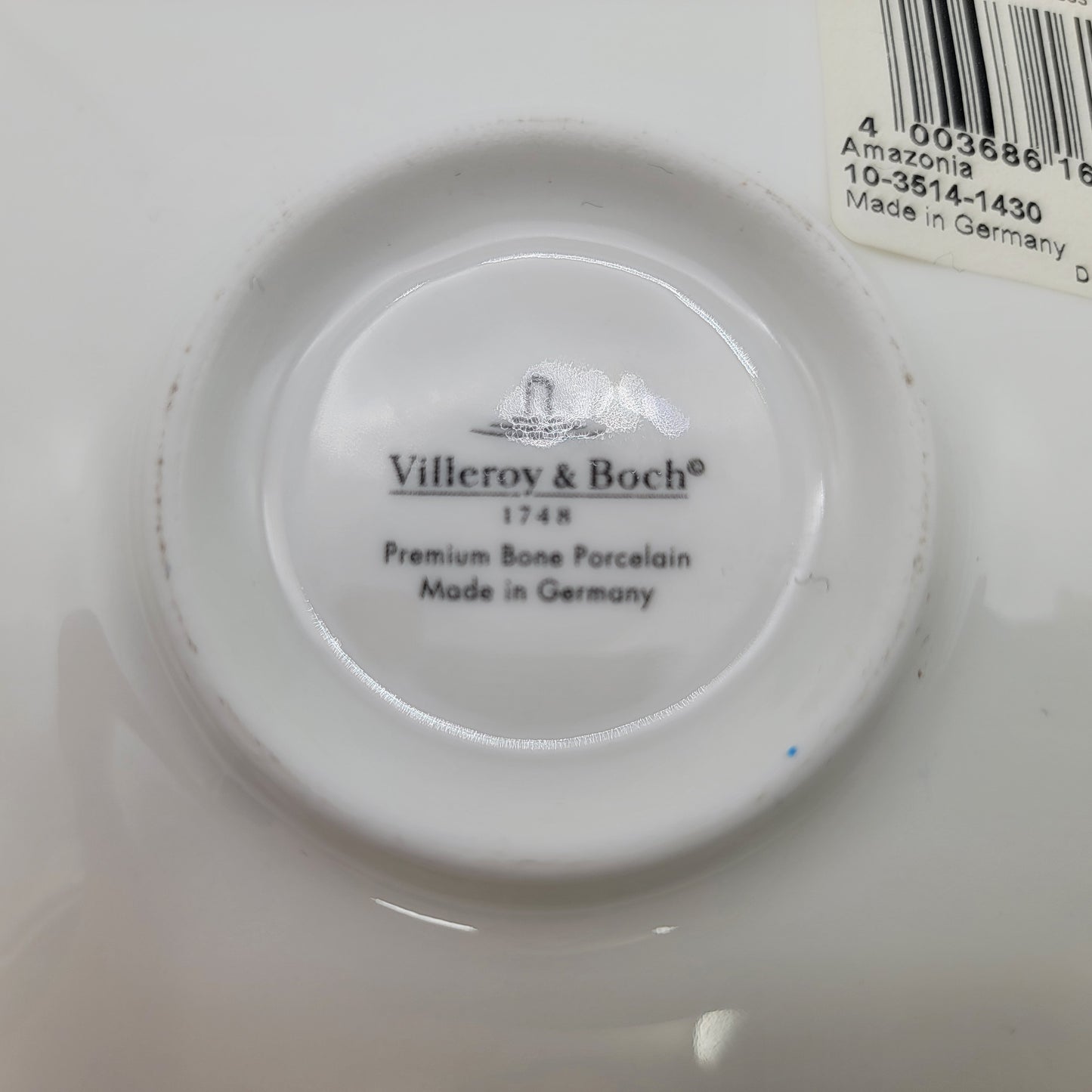 Pair Of Villeroy & Boch Amazonia Espresso Cups & Saucers Hummingbirds
