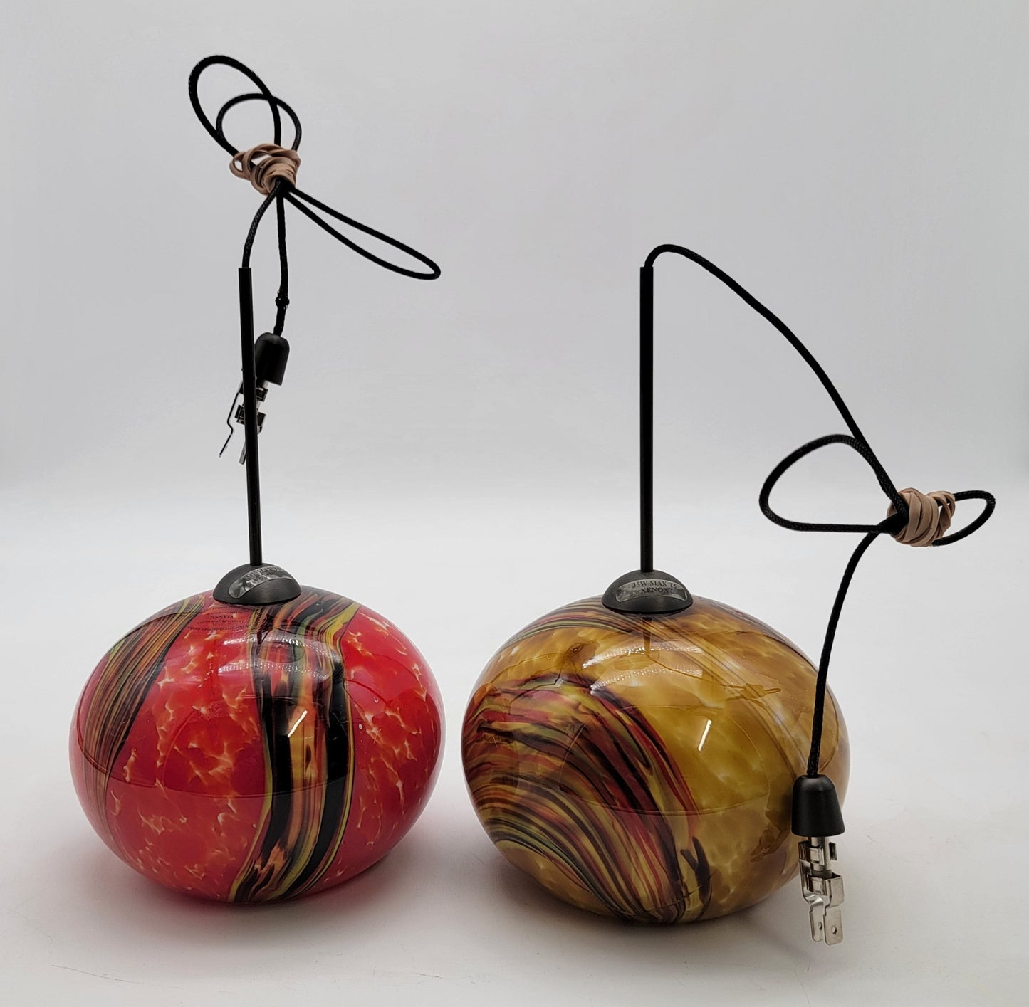 Vianne Glass Pendant Lamps Pair