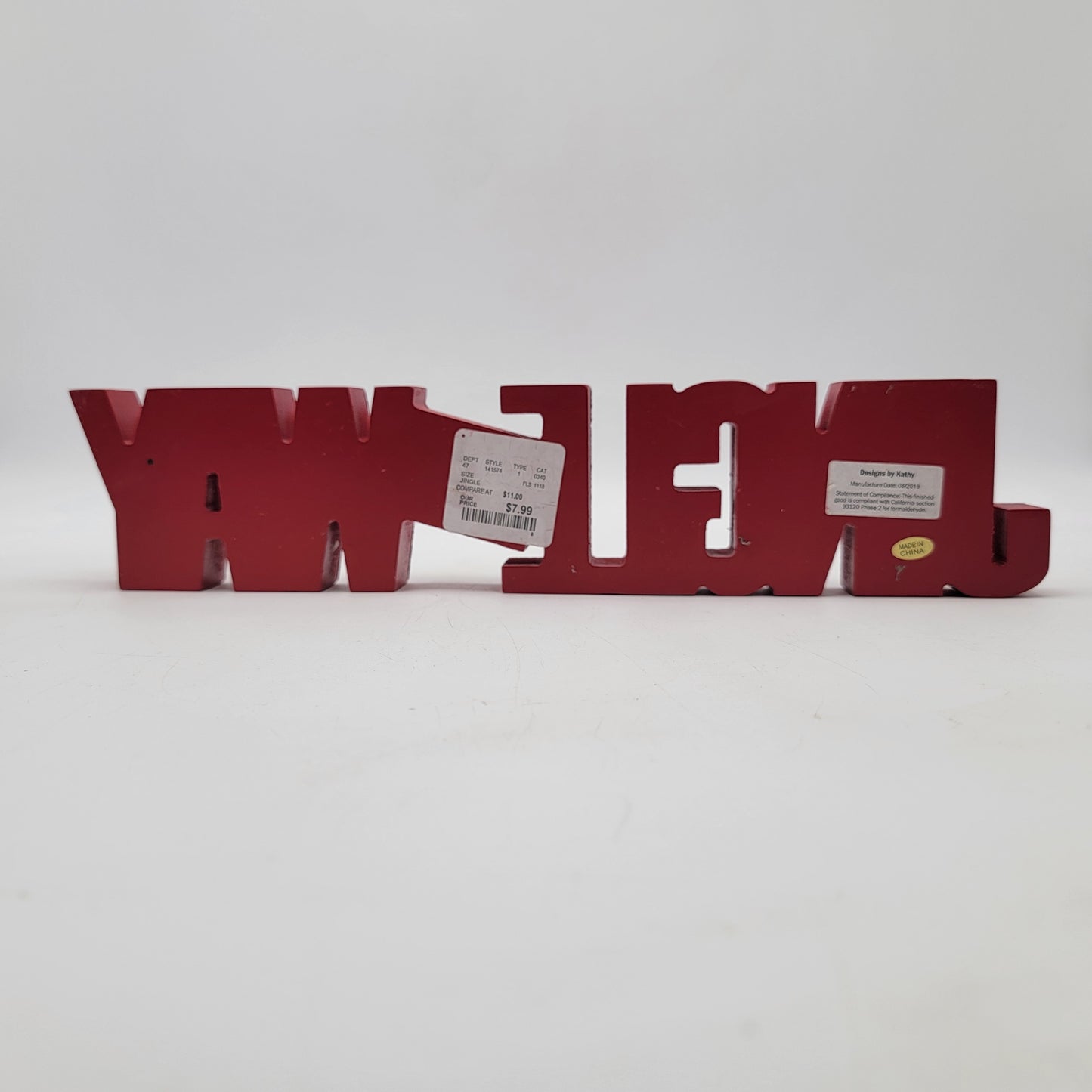 Primitives by Kathy chunky Jingle All the Way Sign