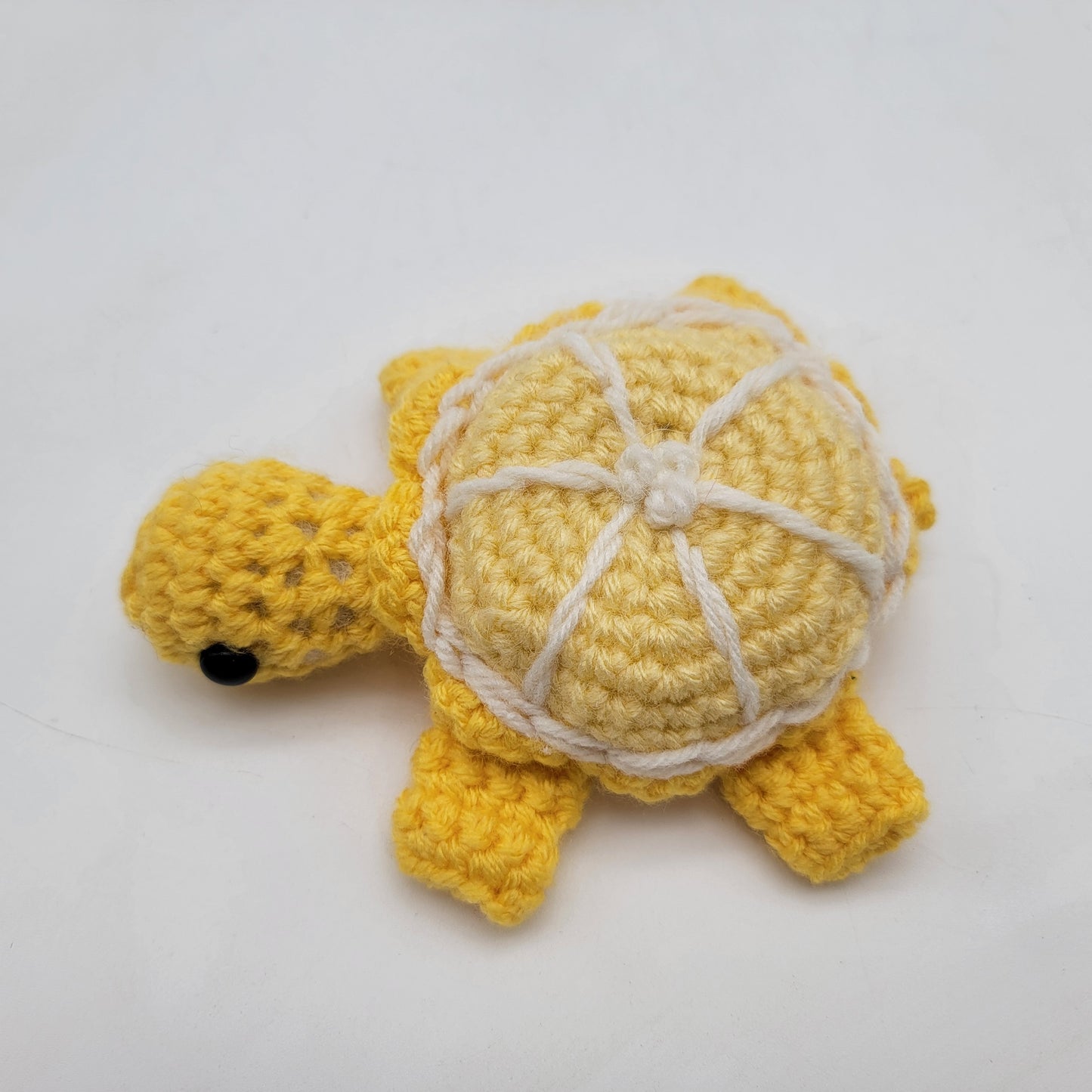 Hand Crocheted Turtle Yellow on Yellow