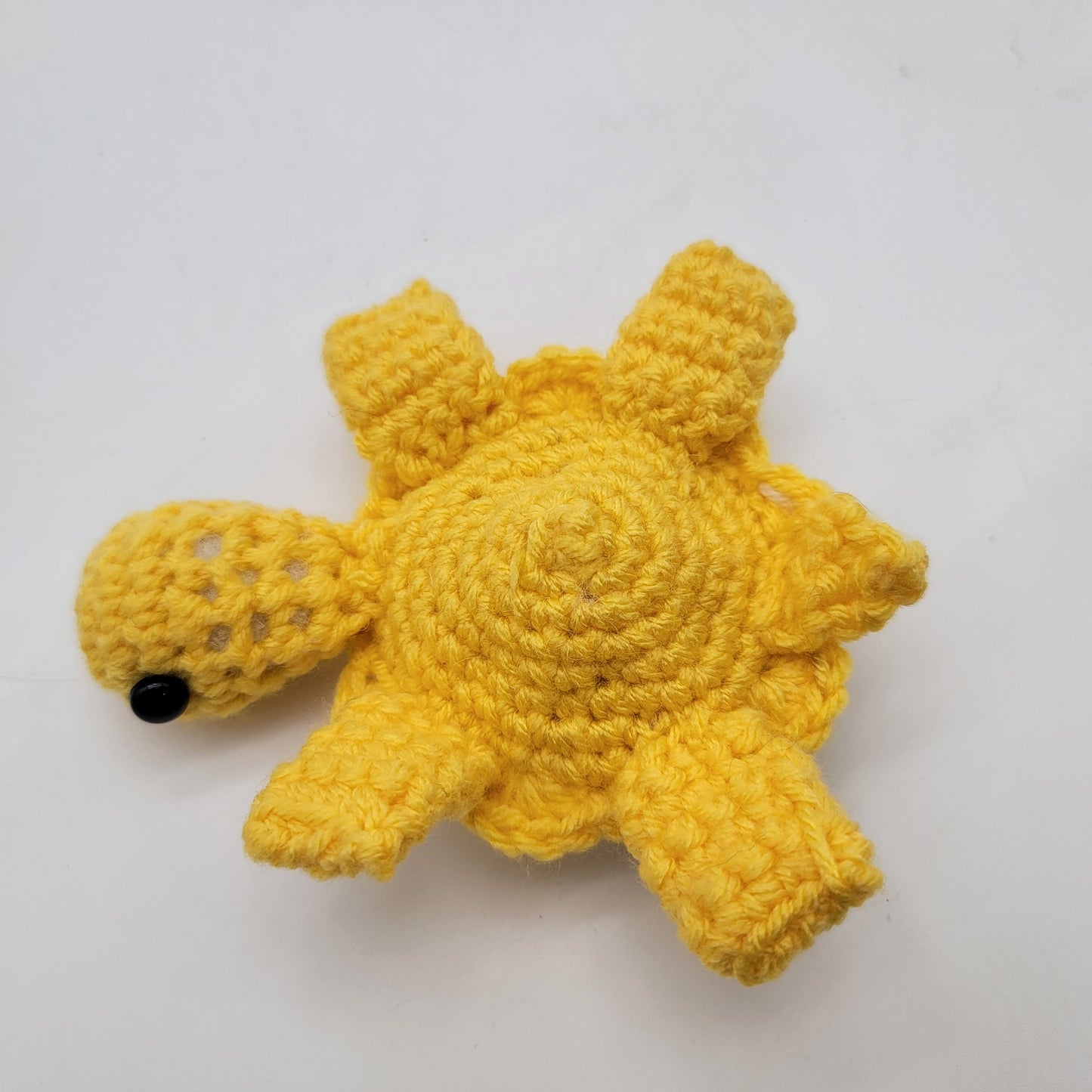 Hand Crocheted Turtle Yellow on Yellow