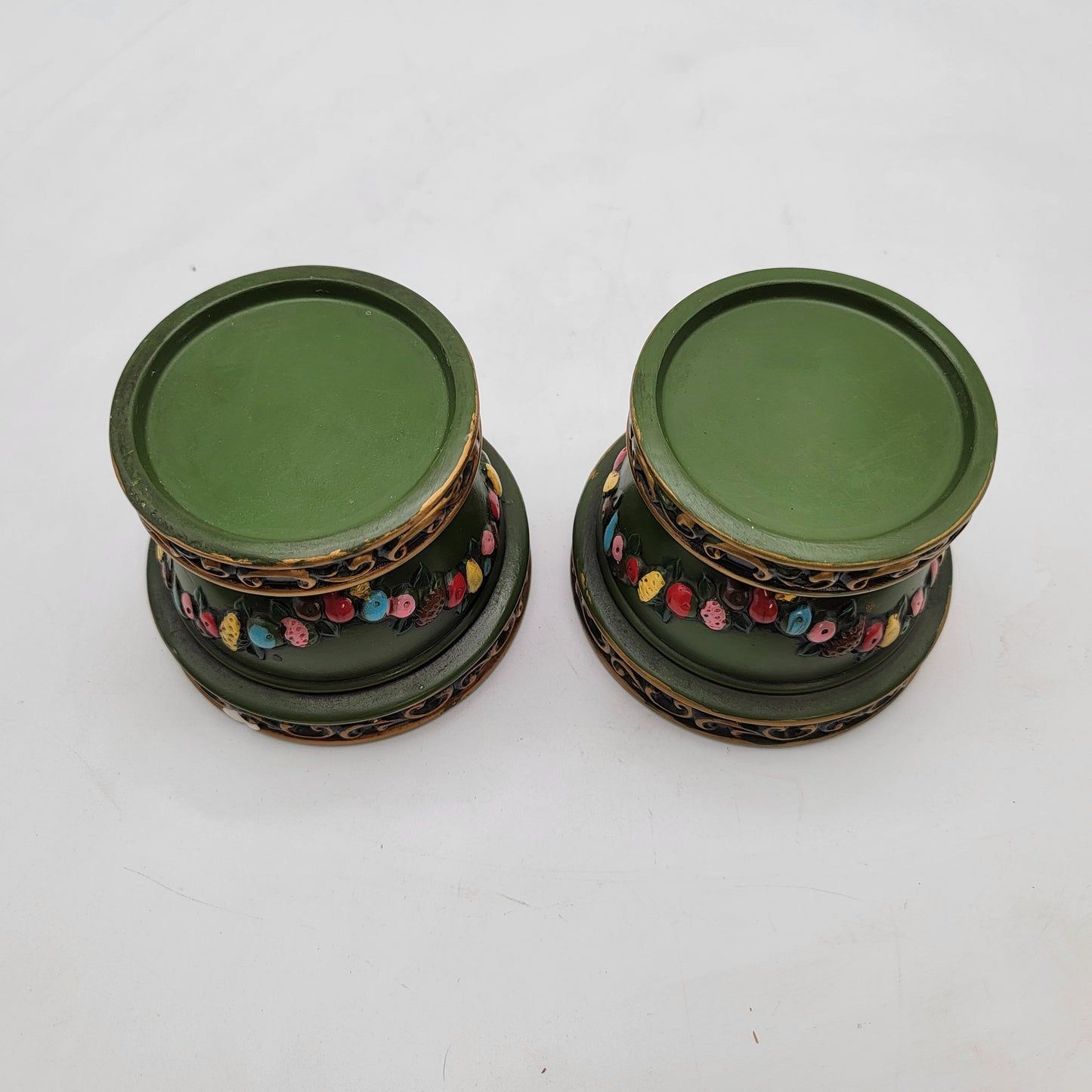 Vintage Inarco Napcoware Pillar Candle Holders - see description