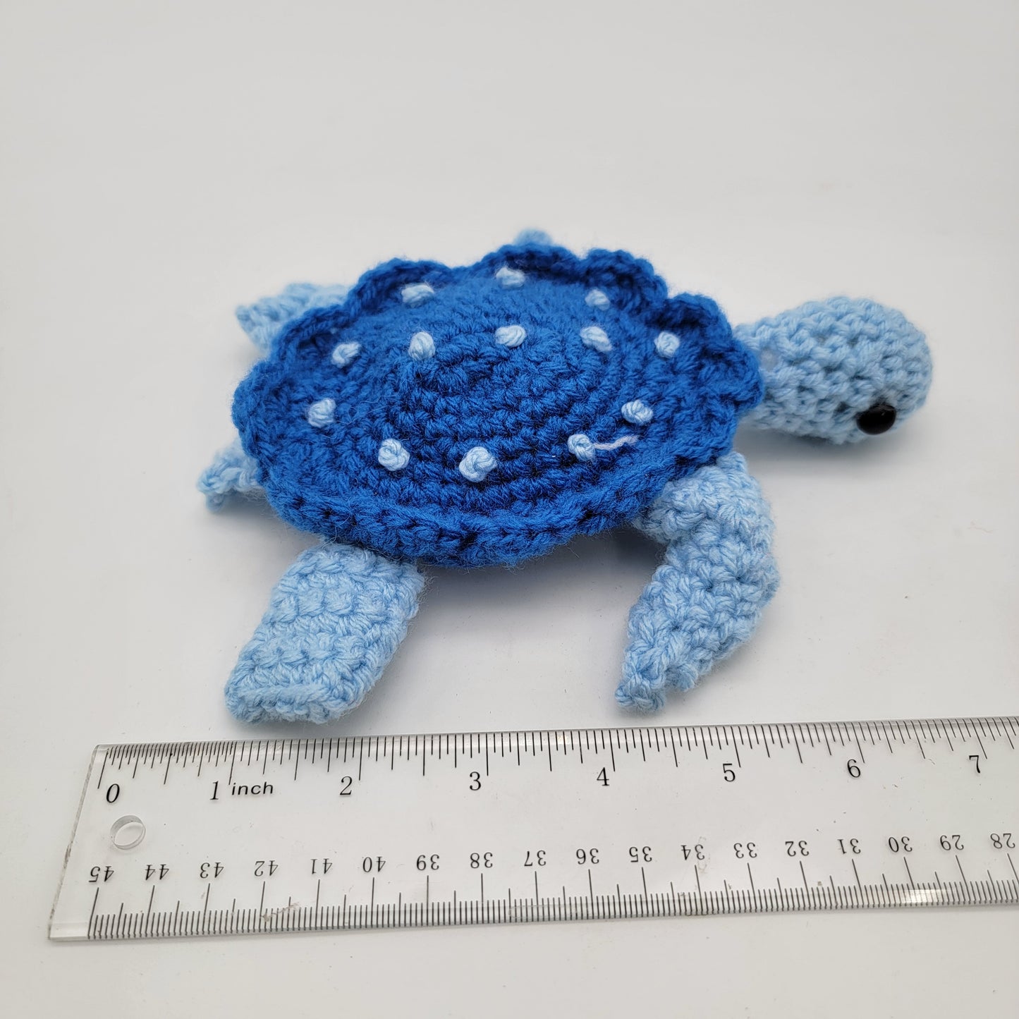 Hand Crocheted Sea Turtle Blue