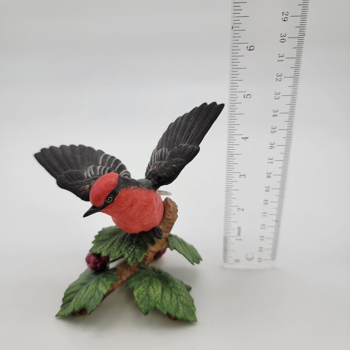 1993 Lenox Vermilion Flycatcher Bird Porcelain Figurine