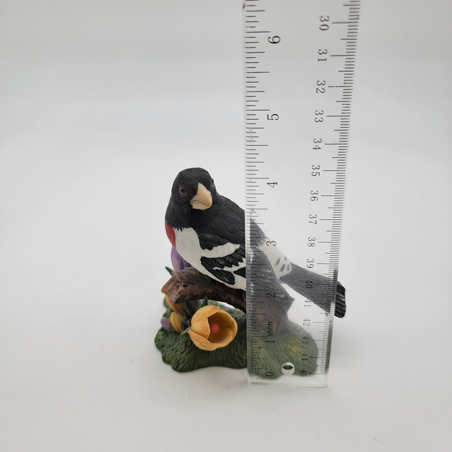Vintage 1991 Lenox Rose-Breasted Grosbeak Bird Porcelain Figurine