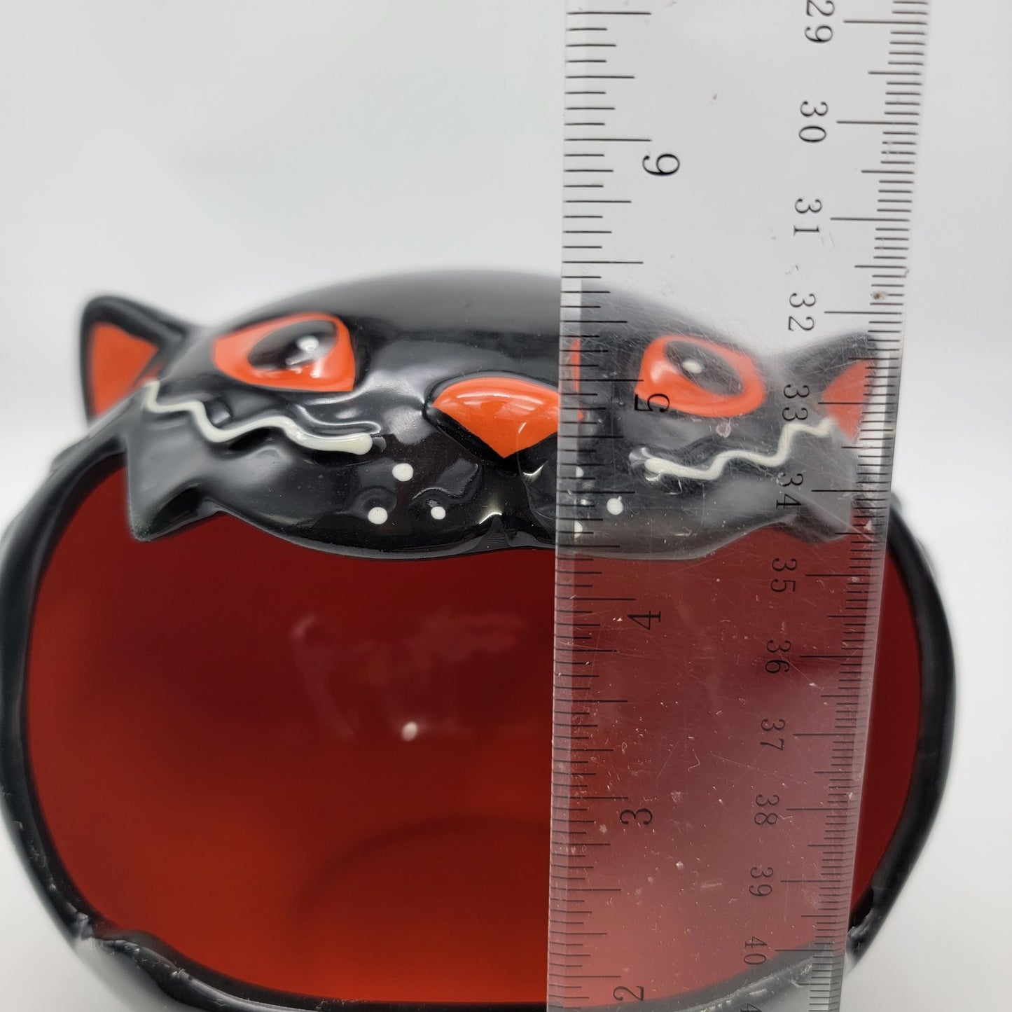 Black Cat Candy Bowl Halloween Decor