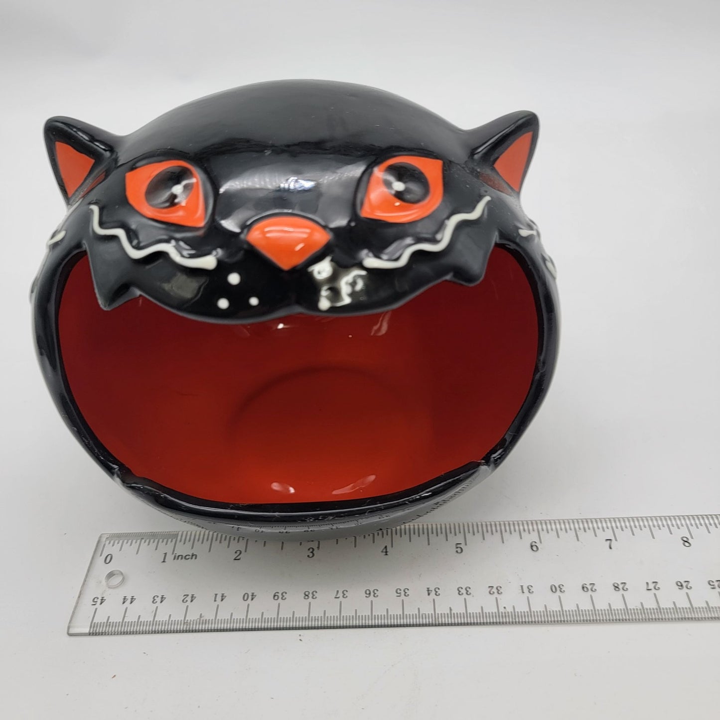 Black Cat Candy Bowl Halloween Decor