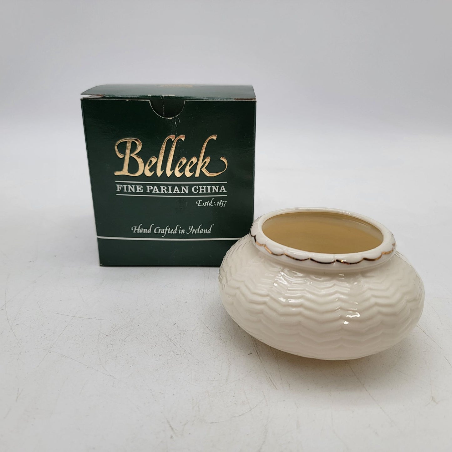 Belleek Dragon Tea Set Teapot Creamer Sugar Bowl & Tea Cups with Saucers - as found