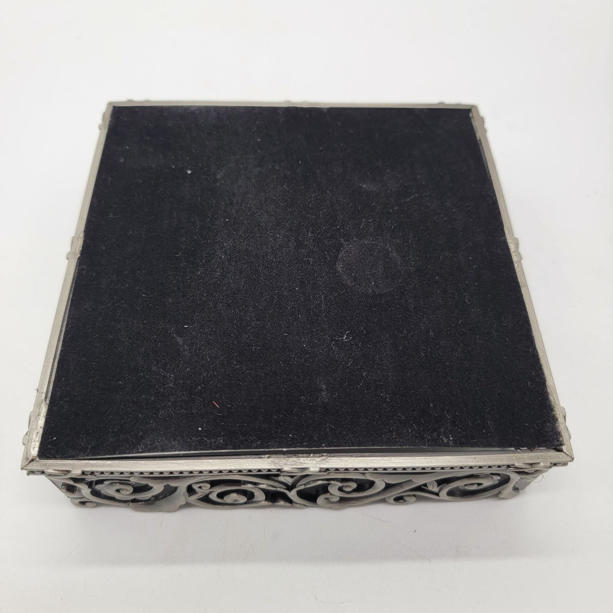 Vintage Grapes Napkin Holder Tray With Rhinestone Weight