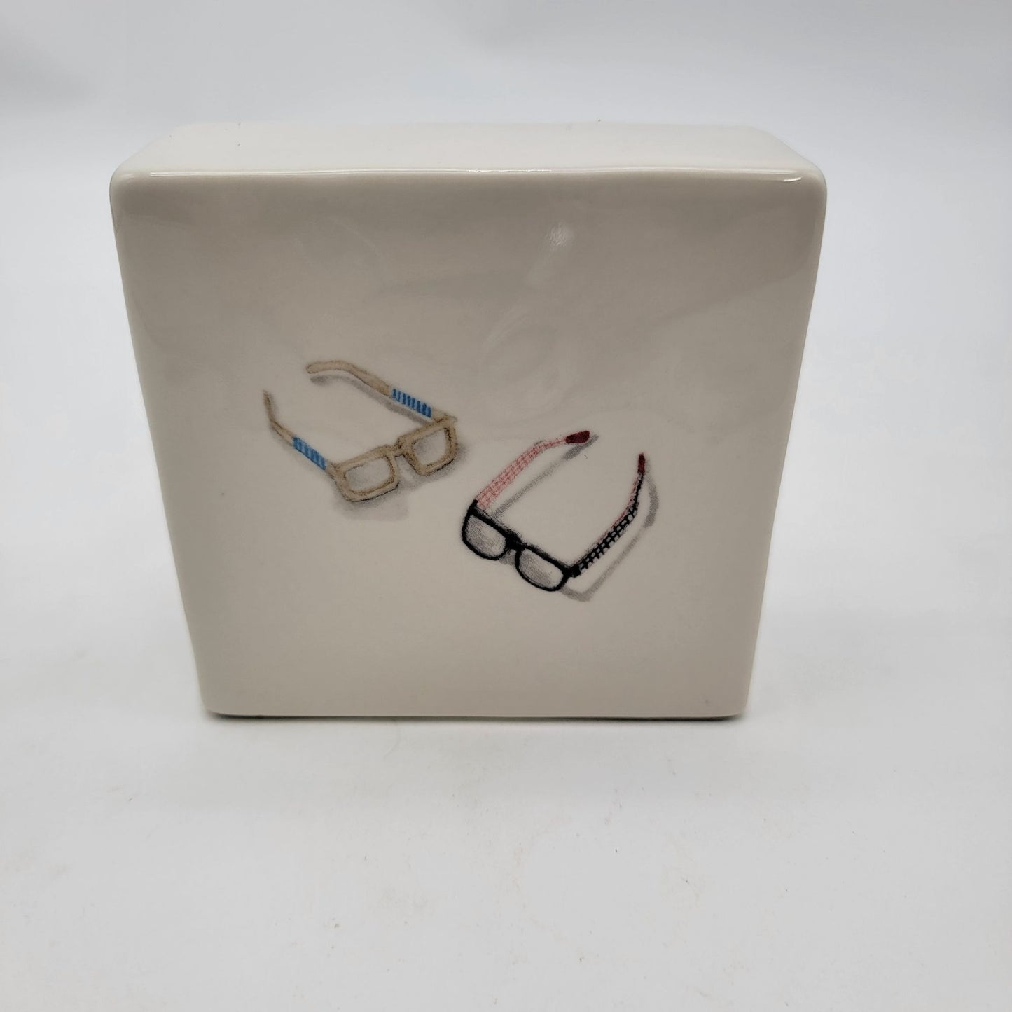Rae Dunn Artisan Collection Eyeglass Paperweight Block