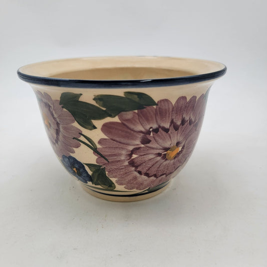 Vintage Hand-Painted Floral Planter Bowl