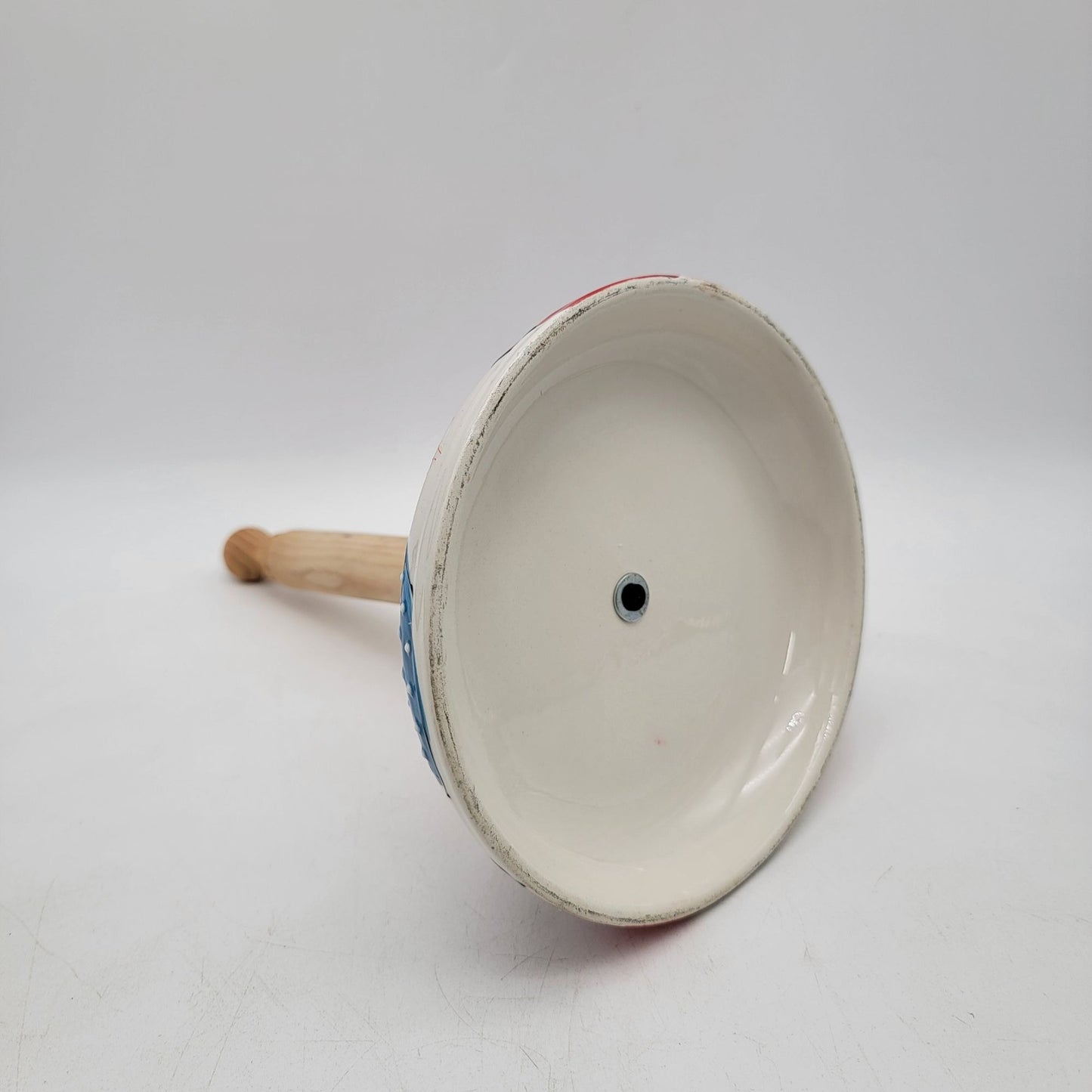 Enameled Colorful Flower Pattern Paper Towel Holder