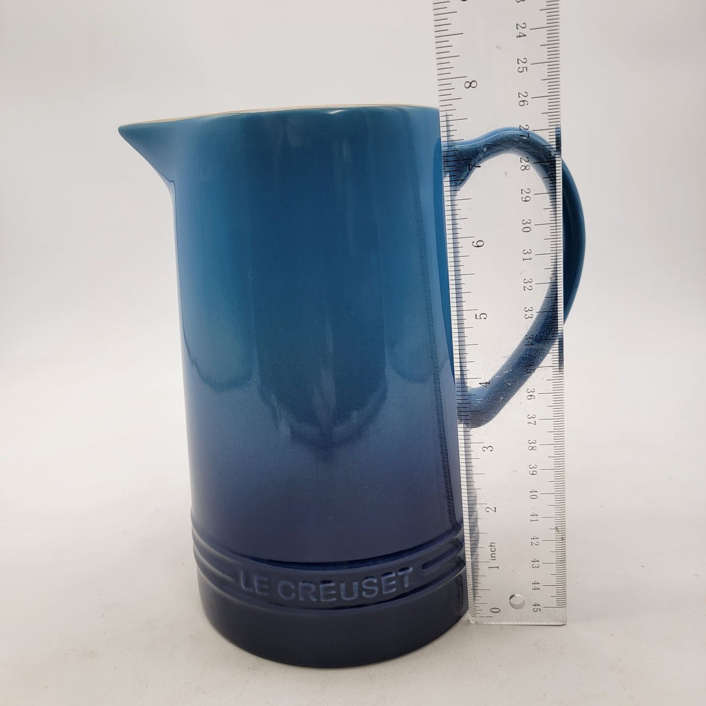 Le Creuset Stoneware Pitcher In Blue Ombre