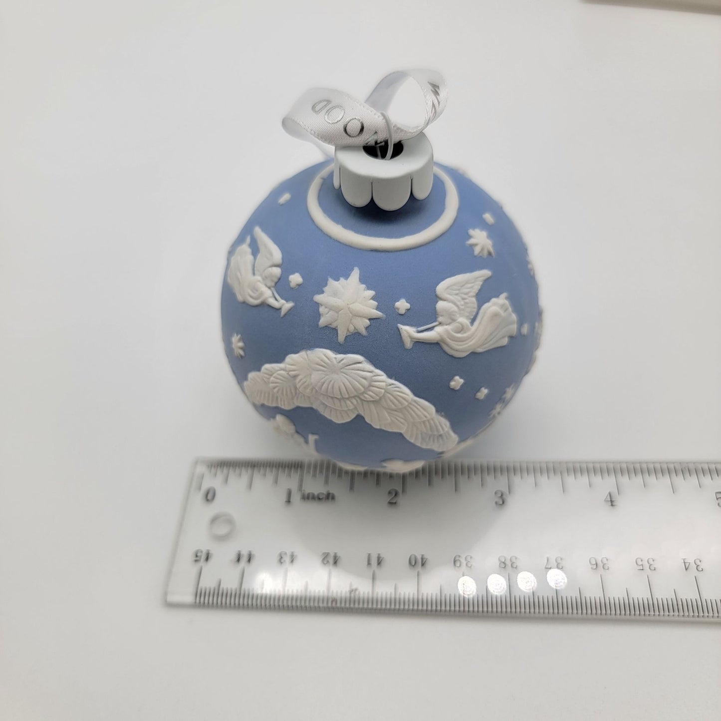 Wedgwood Blue Jasperware Nativity Christmas Ornament In Original Box 2013