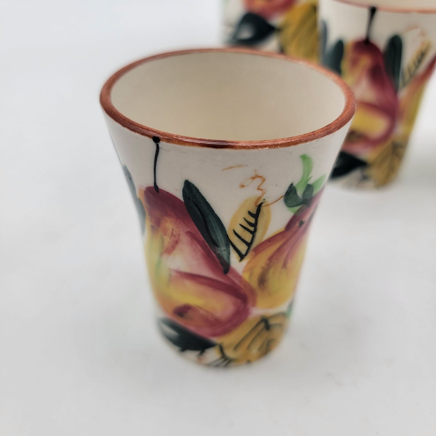 Vintage Nasco Pitcher & 3 Cup Set Floral Made In Japan