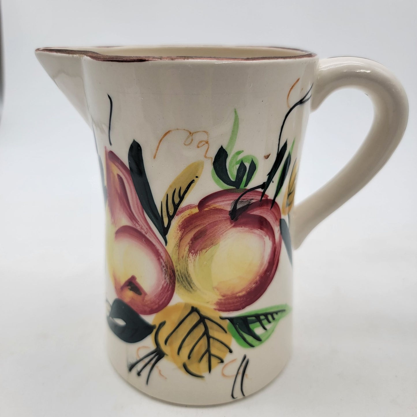 Vintage Nasco Pitcher & 3 Cup Set Floral Made In Japan