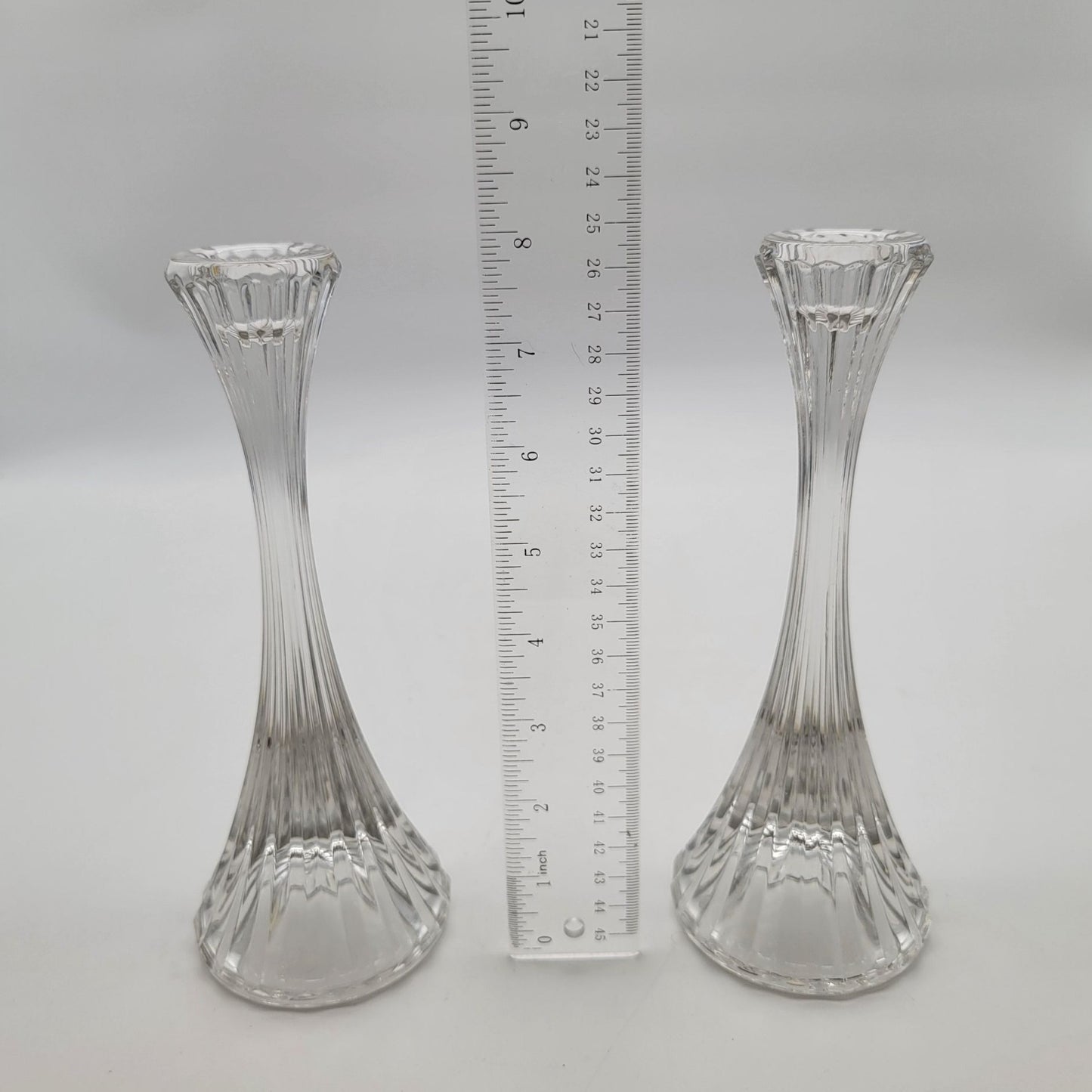 Vintage Mikasa Park Lane Lead Crystal Candle Holders
