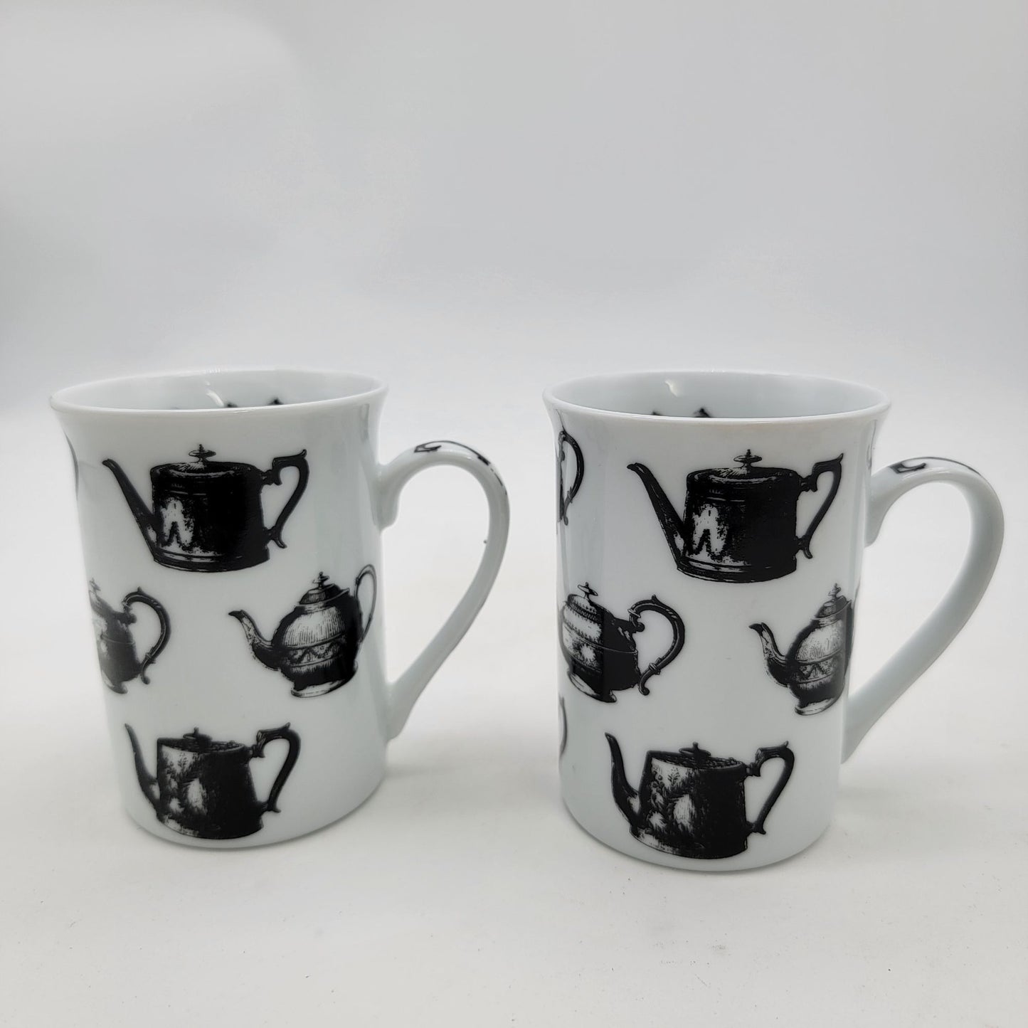 Set Of 2 Paul Cardew Teapot Antique Pewter Pattern Mugs