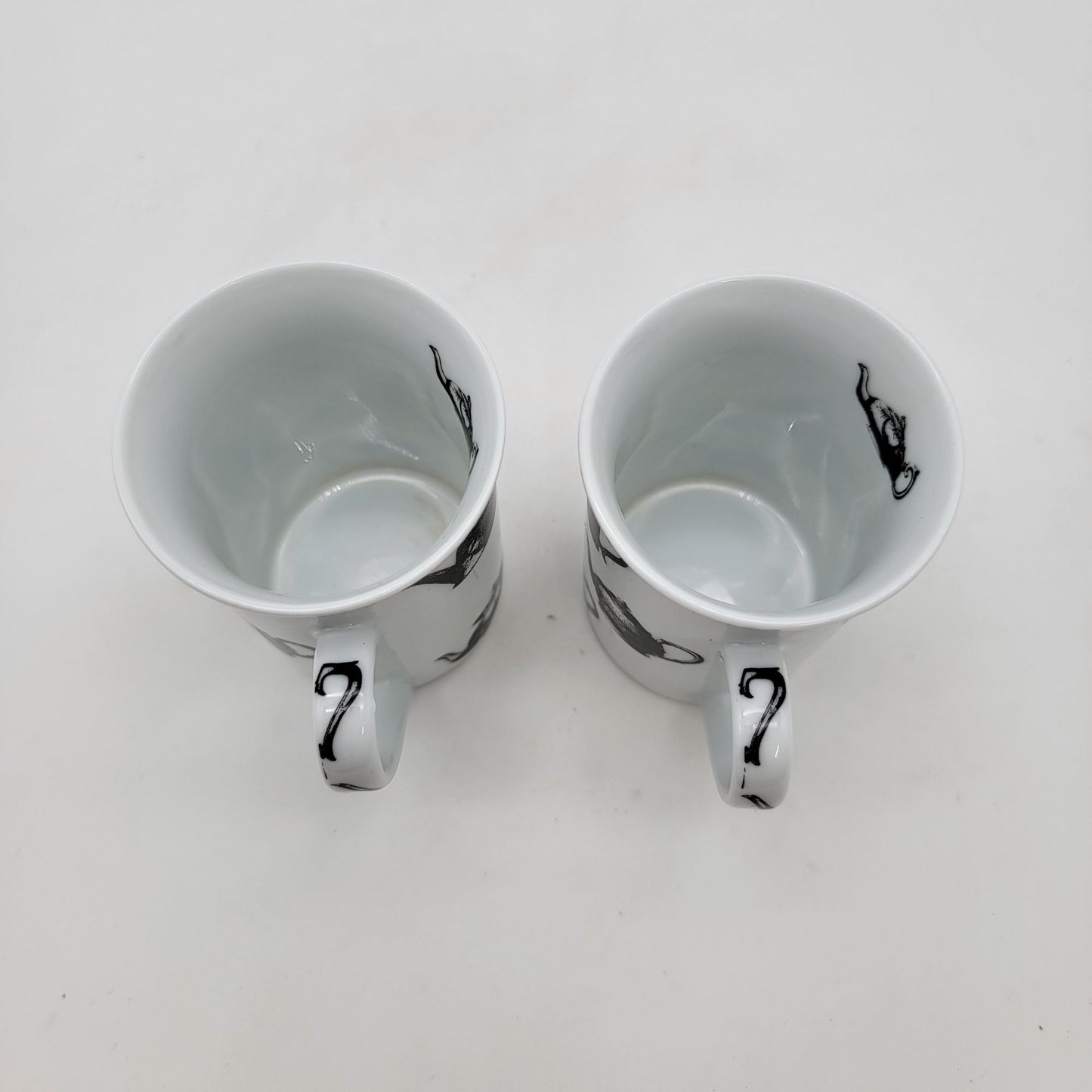 Set Of 2 Paul Cardew Teapot Antique Pewter Pattern Mugs