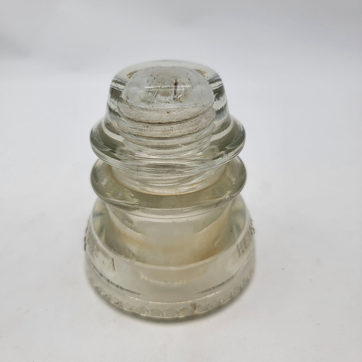 Vintage Hemingray 42 Glass Insulator Clear