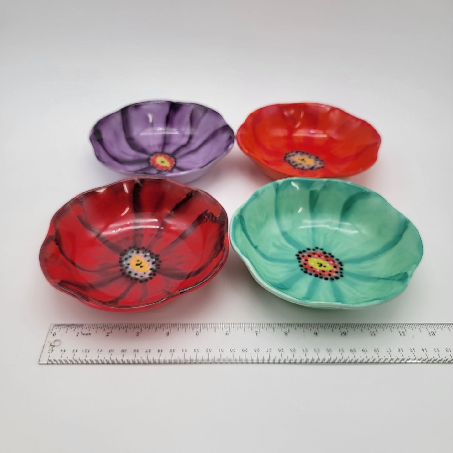 Laurie Gates Melamine Floral Embossed Bowls Set Of 4