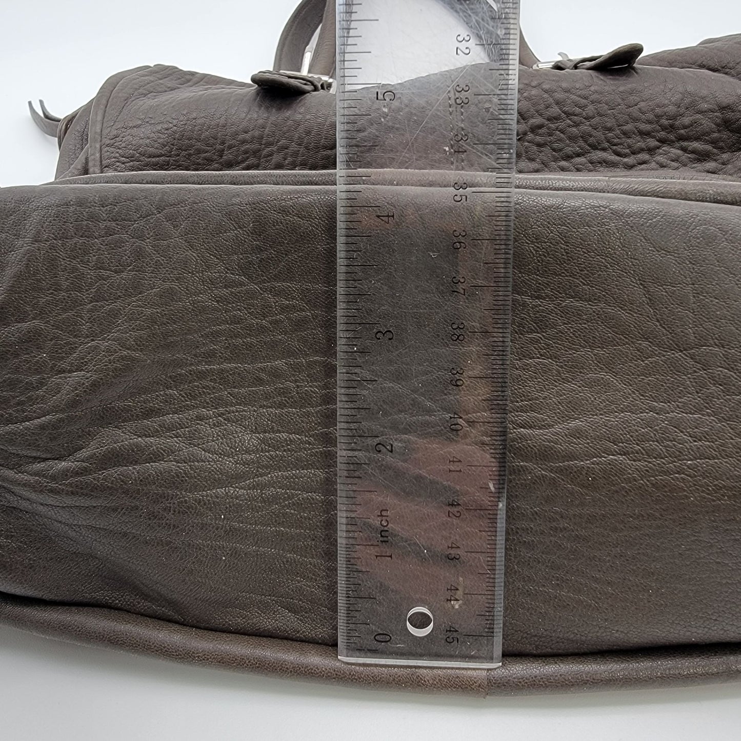 Kate Landry Brown Leather Satchel Bag