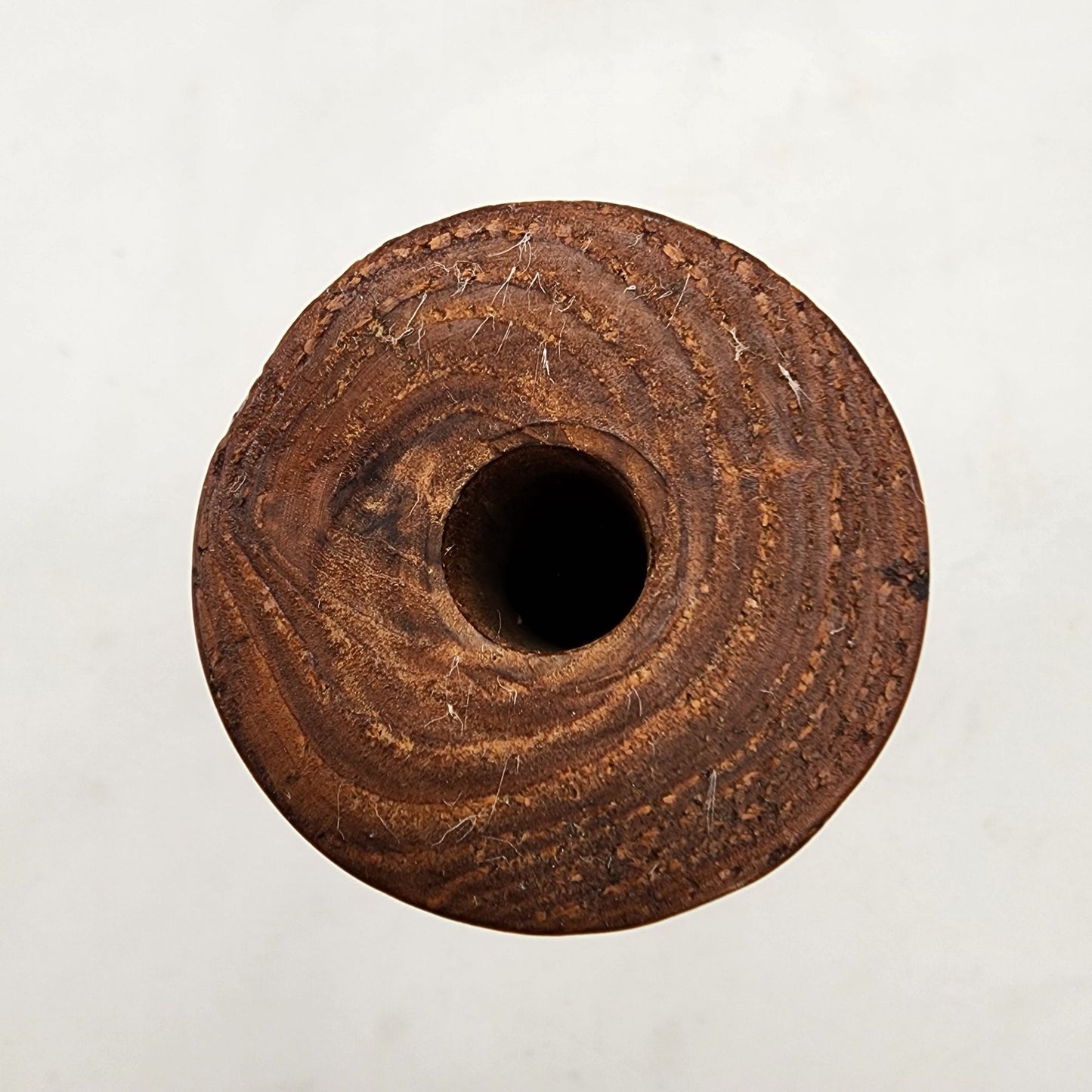 Vintage 1978 Gil Storlie Hand-Crafted Bull Berry Wood Candle Holder