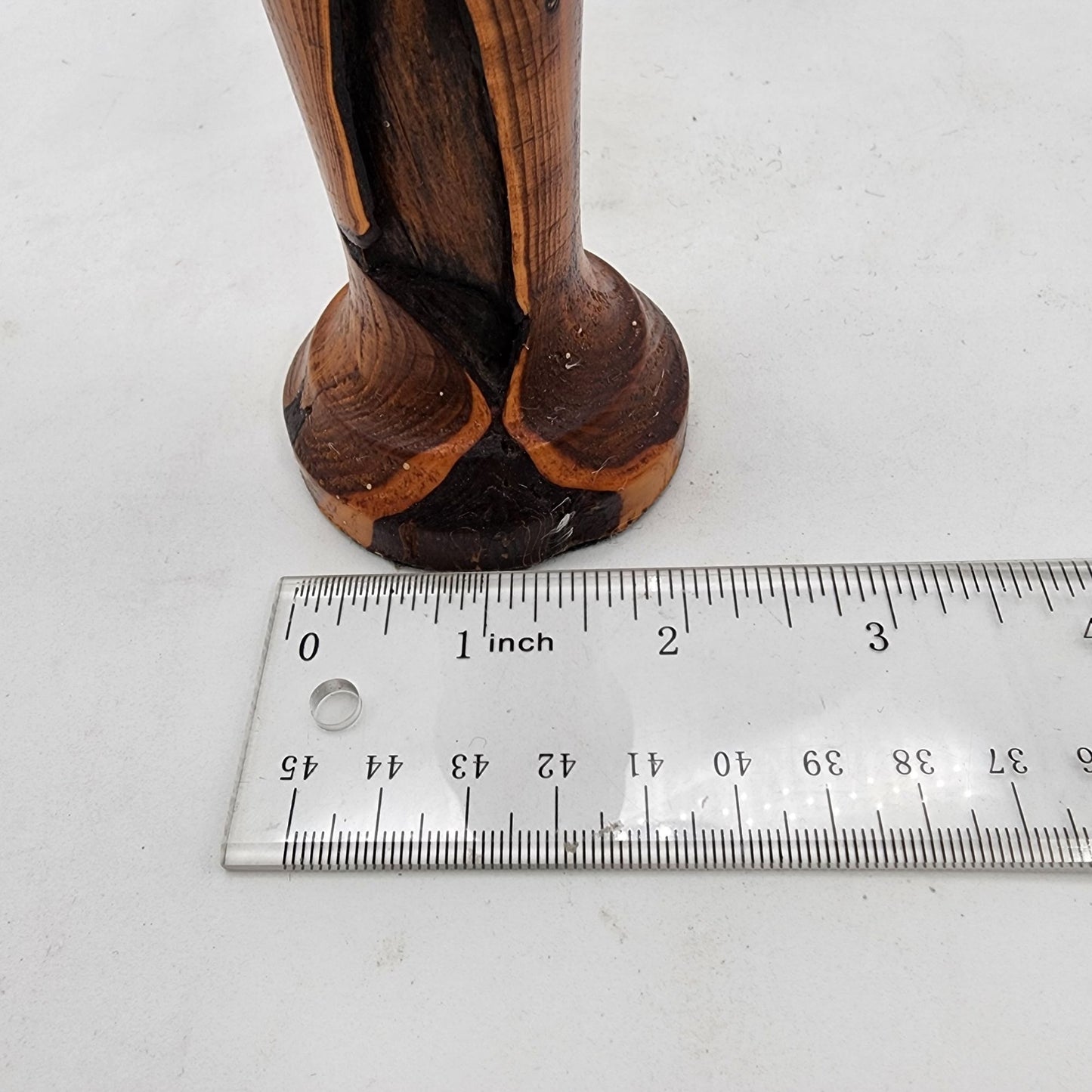 Vintage 1978 Gil Storlie Hand-Crafted Bull Berry Wood Candle Holder