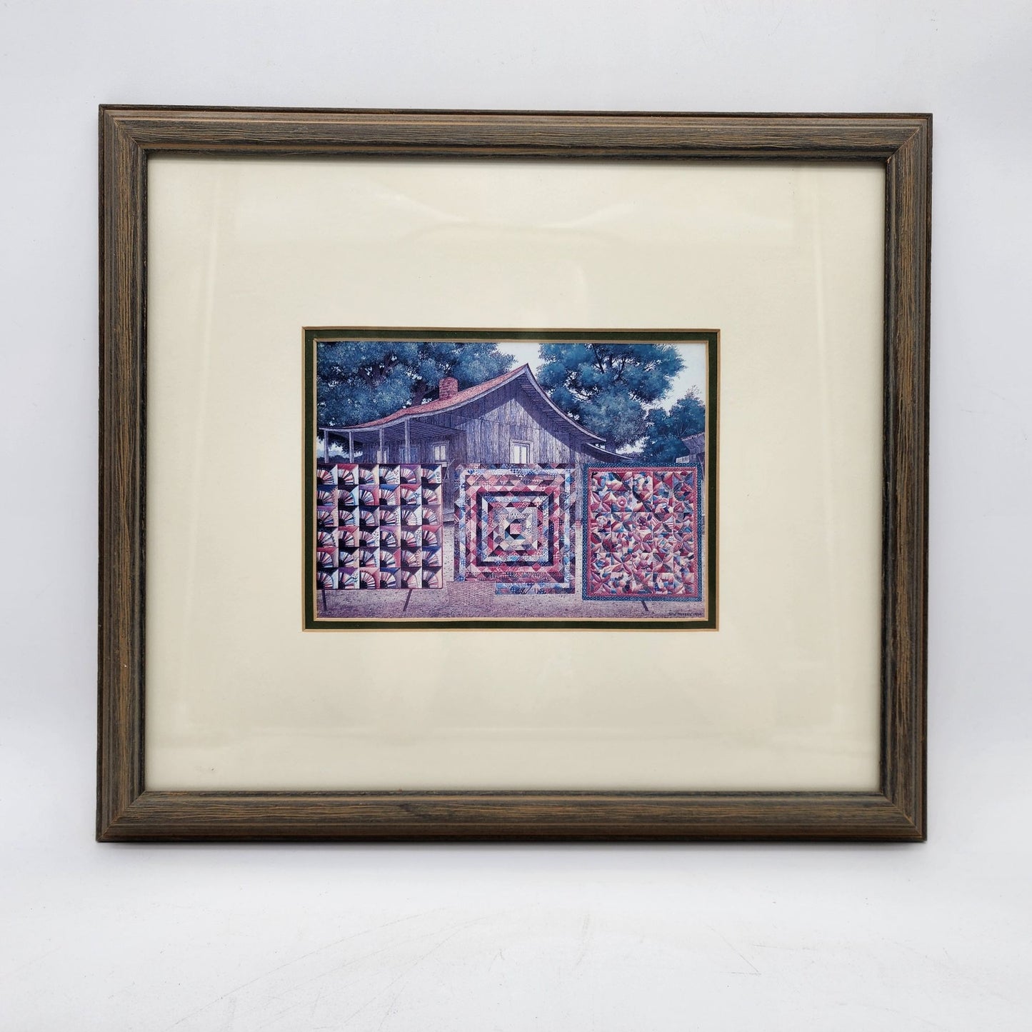 Jack Meyers "Airing The Quilts" Framed Art Print