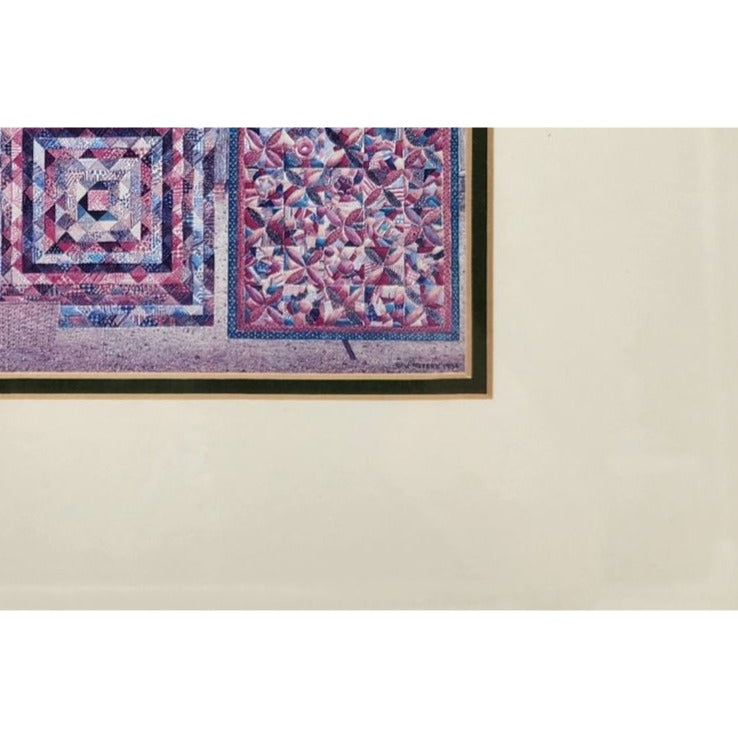 Jack Meyers "Airing The Quilts" Framed Art Print