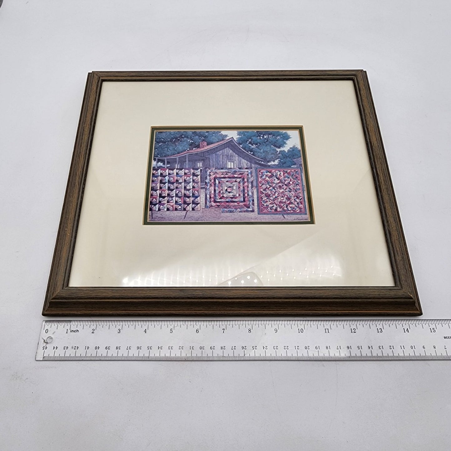 Jack Meyers "Airing The Quilts" Framed Art Print